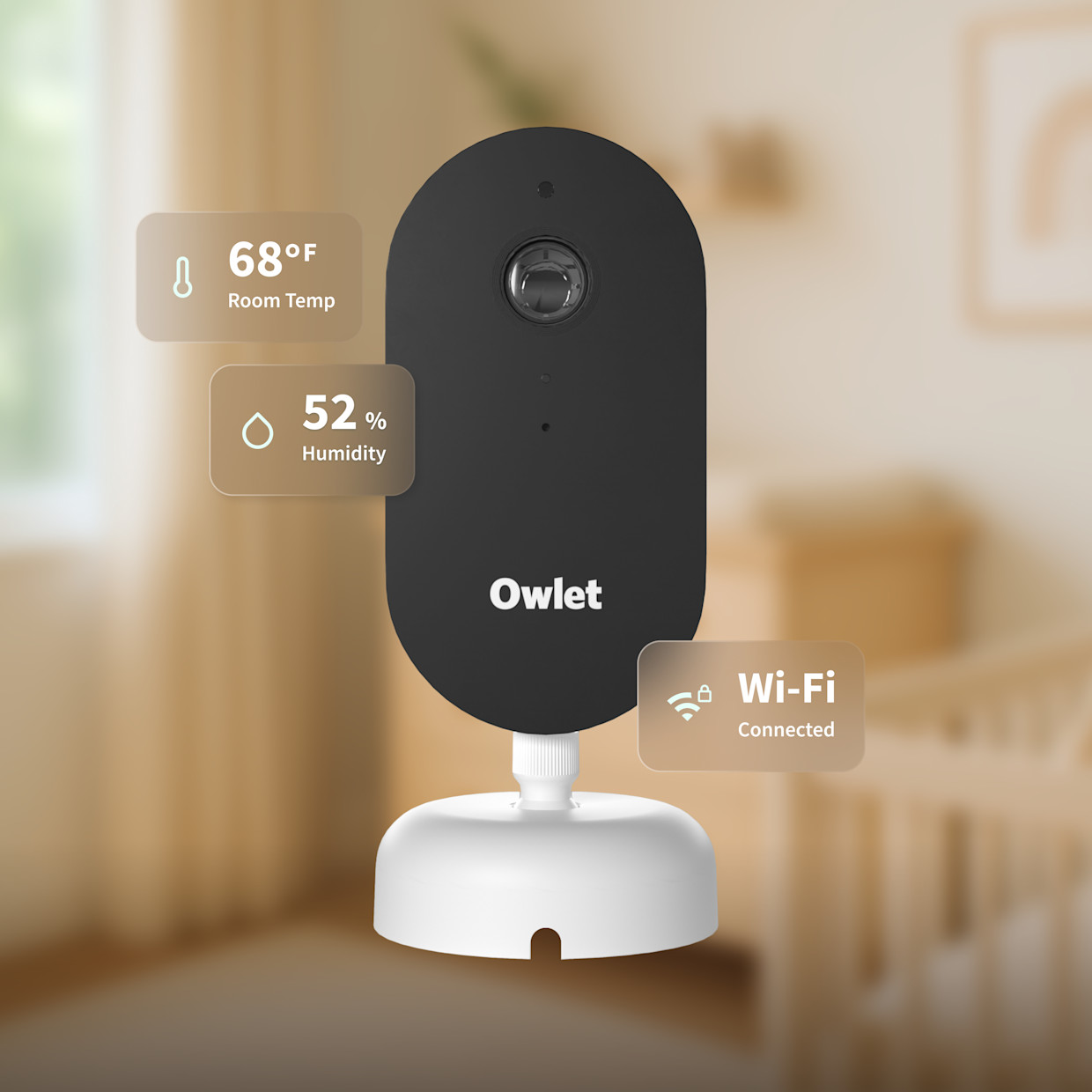 Owlet Dream Sight (Gen 3) Smart 2K HD Video Baby Monitor.