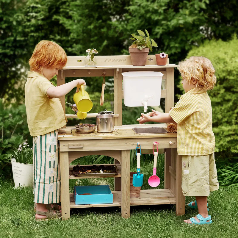 Tiny Land DuoPlay Outdoor Play Kitchen - Mud Kitchen.