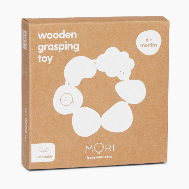 MORI Wooden Grasping Toy - Blue Mix.