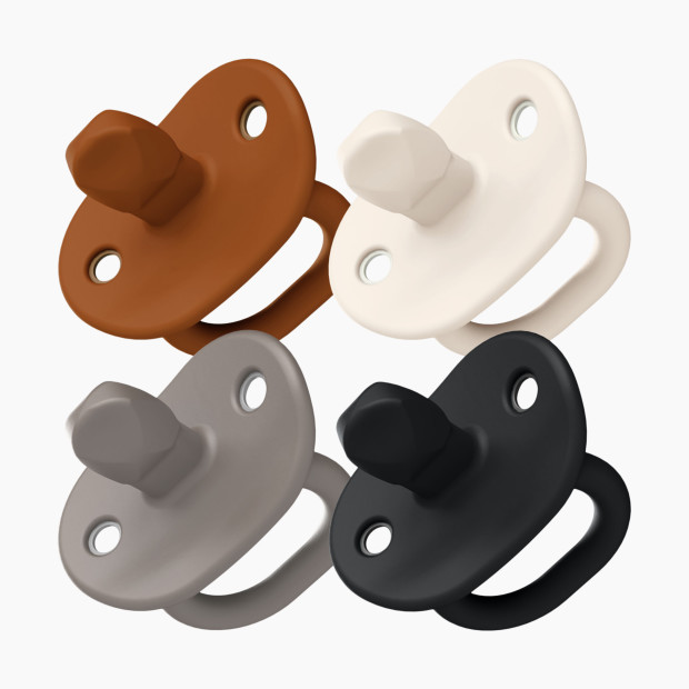 Boon JEWL Biometric Orthodontic Pacifier (4-Pack) - Neutral Colors.