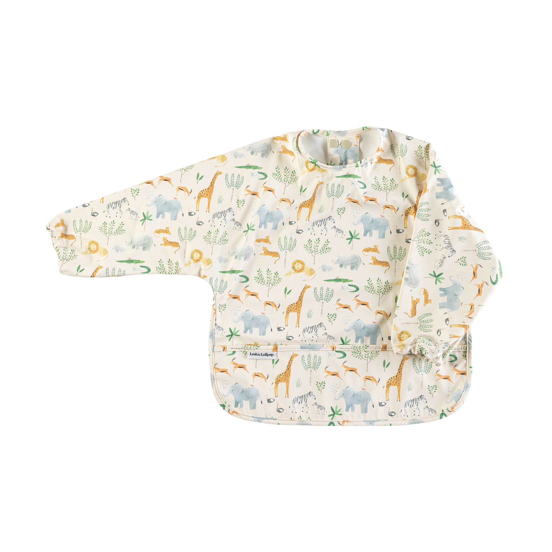 Loulou Lollipop Long Sleeve Waterproof Smock Bib.