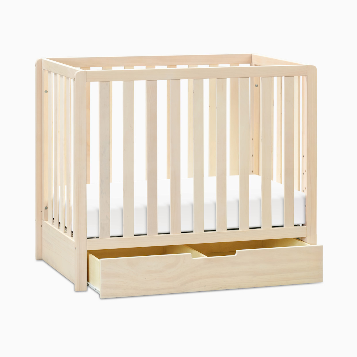 Carter's by daVinci Colby 4-in-1 Convertible Mini Crib with Trundle - Washed Natural.