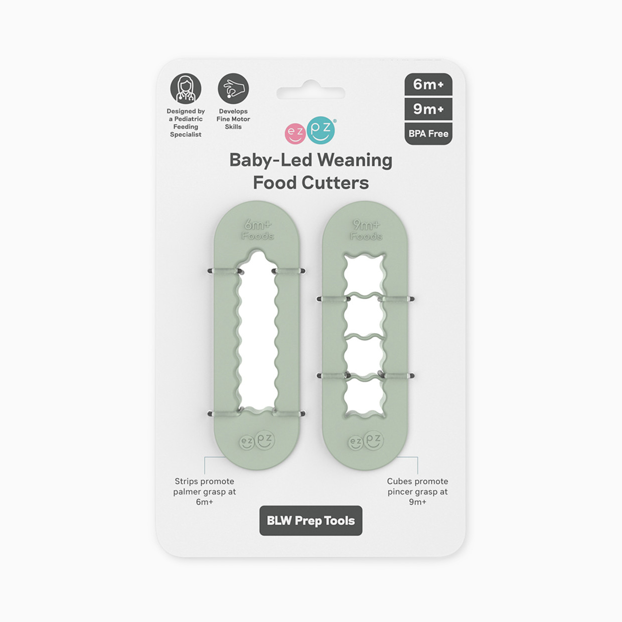 ezpz Baby-Led Weaning Food Cutters - Sage.