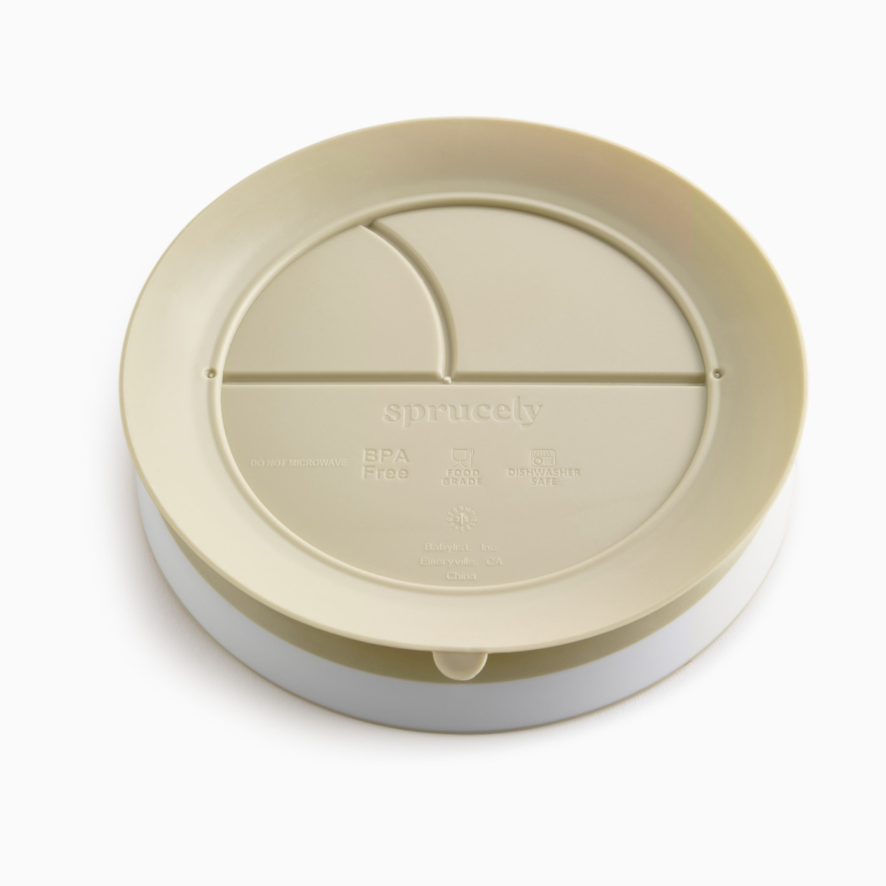 Sprucely Suction Plate (2 Pack) - Pink/Sand.