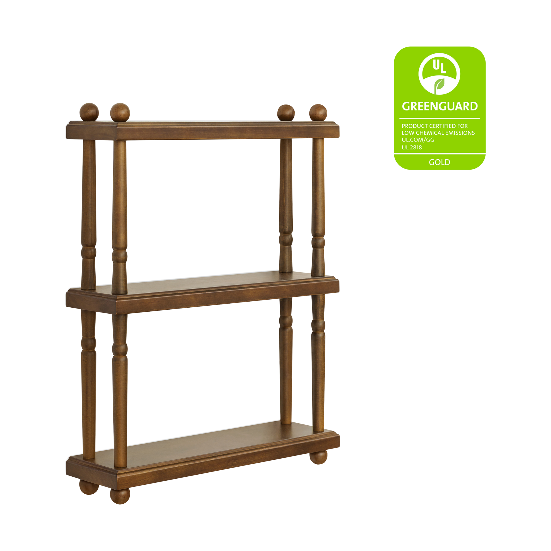 Namesake Liberty Tiered Wall Shelf - Natural Walnut, Contemporary.