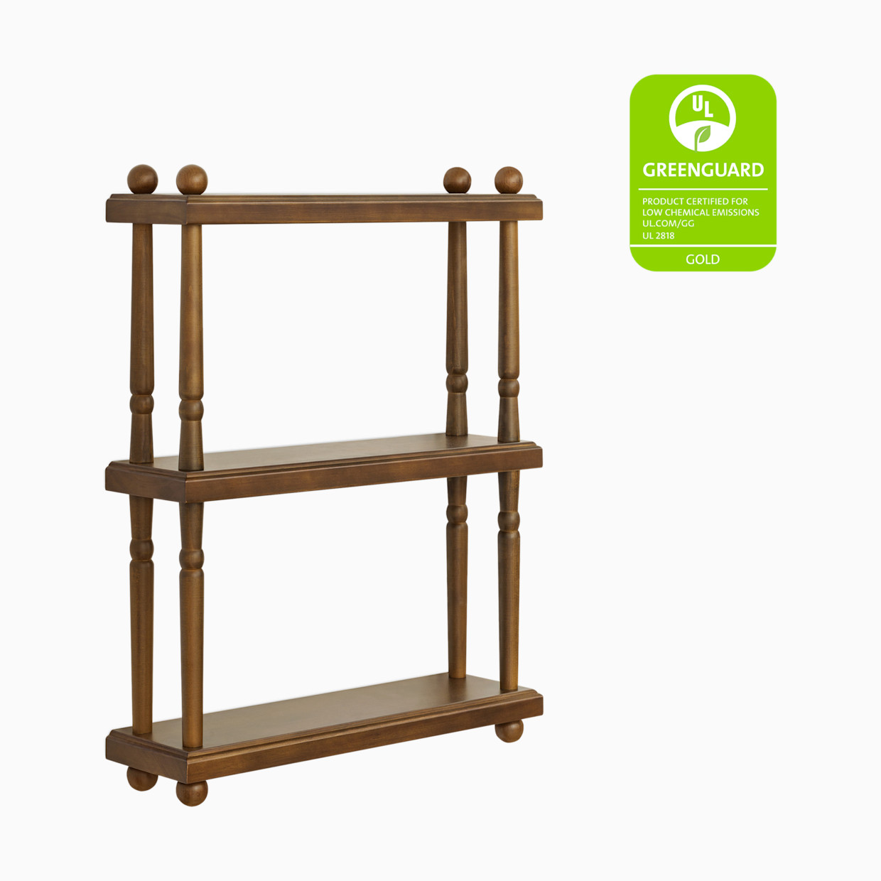 Namesake Liberty Tiered Wall Shelf - Natural Walnut, Contemporary.
