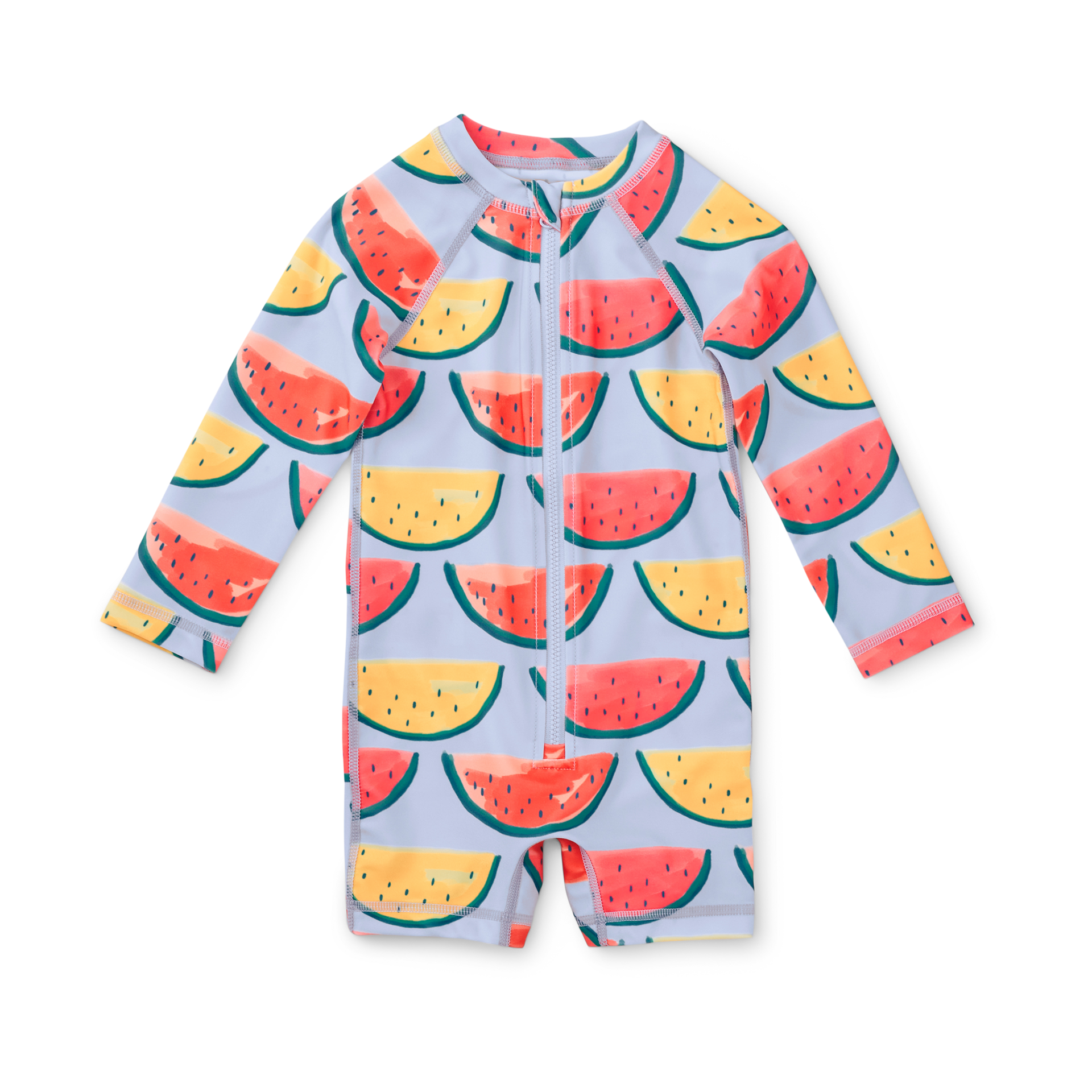 Tea Collection Rash Guard Baby Swimsuit Painted Watermelons, 69 M