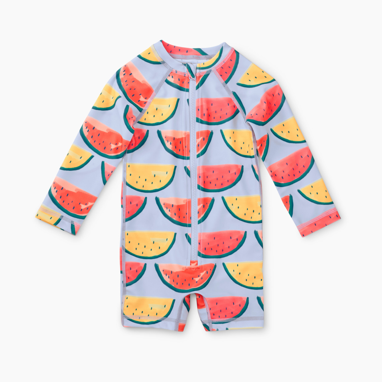Tea Collection Rash Guard Baby Swimsuit - Painted Watermelons, 6-9 M ...