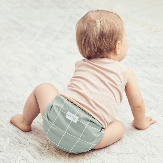 Esembly Recycled Diaper Cover (Outer) + Swim Diaper - Lattice, Size 2 (18-35 Lbs).