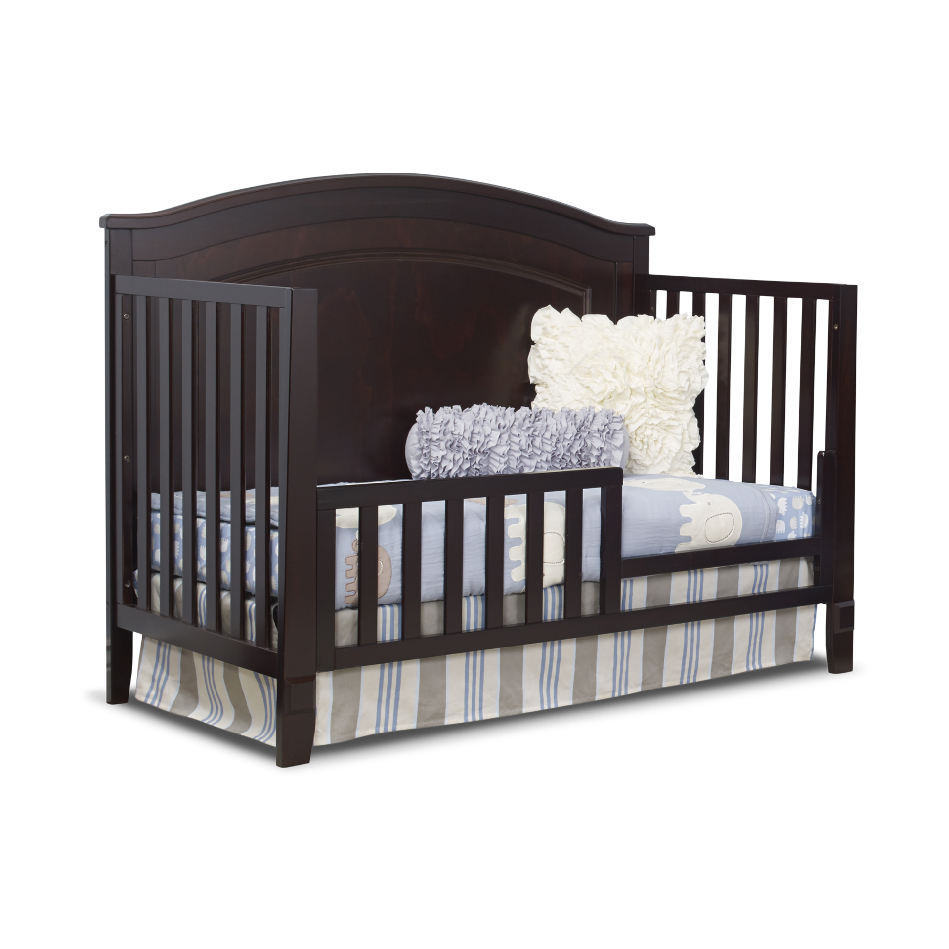 Sorelle Berkley Round Top Panel Crib - Espresso.