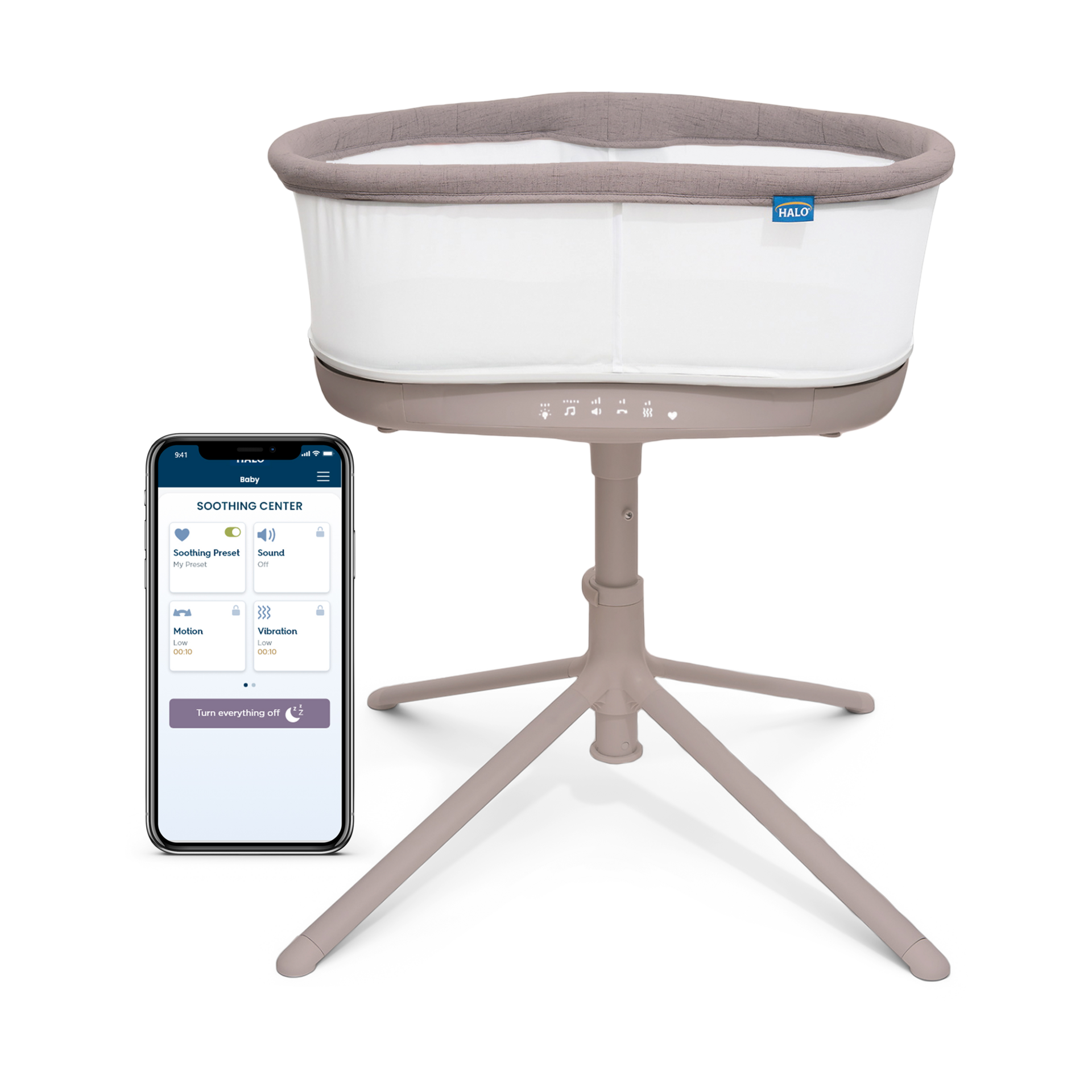 Halo BassiNest Connected Swivel Sleeper 3.0.