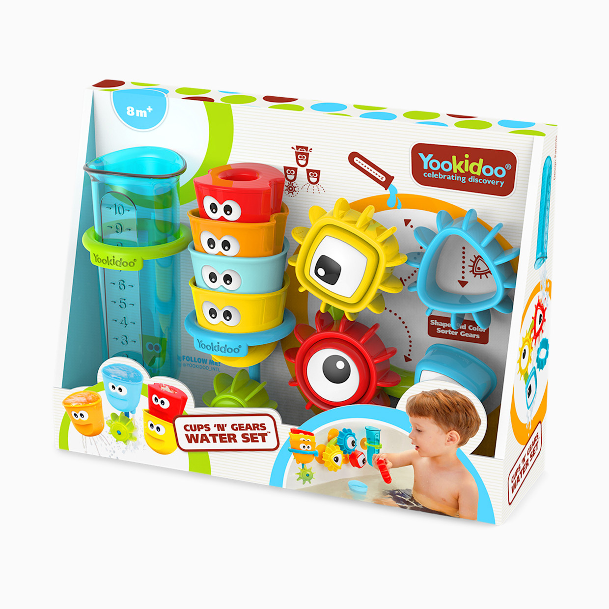 Yookidoo Cups 'N' Gears Water Bath Toy Set.