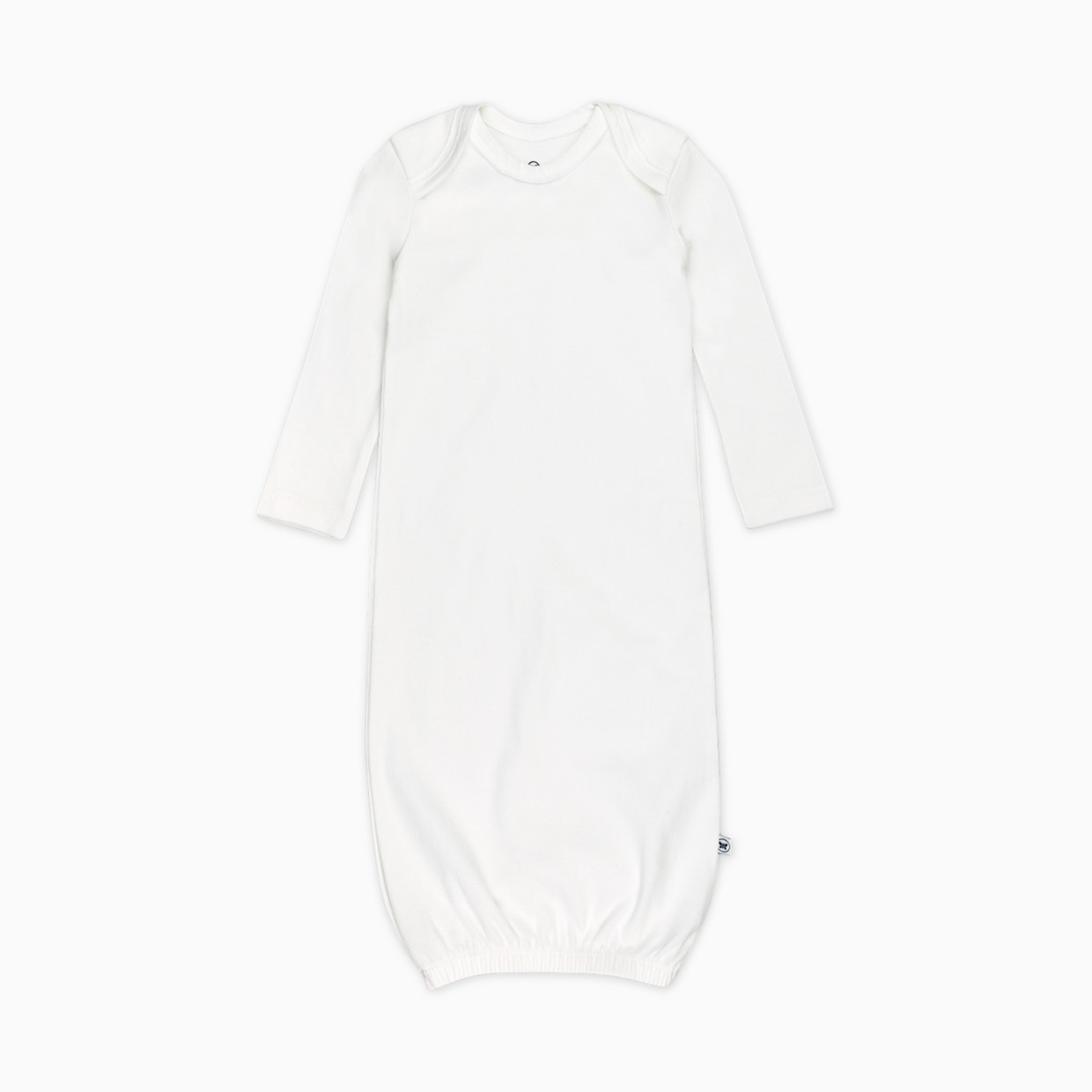 Honest Baby Clothing 2-Pack Organic Cotton Sleeper Gowns - Bright White, 0-6 M, 2.