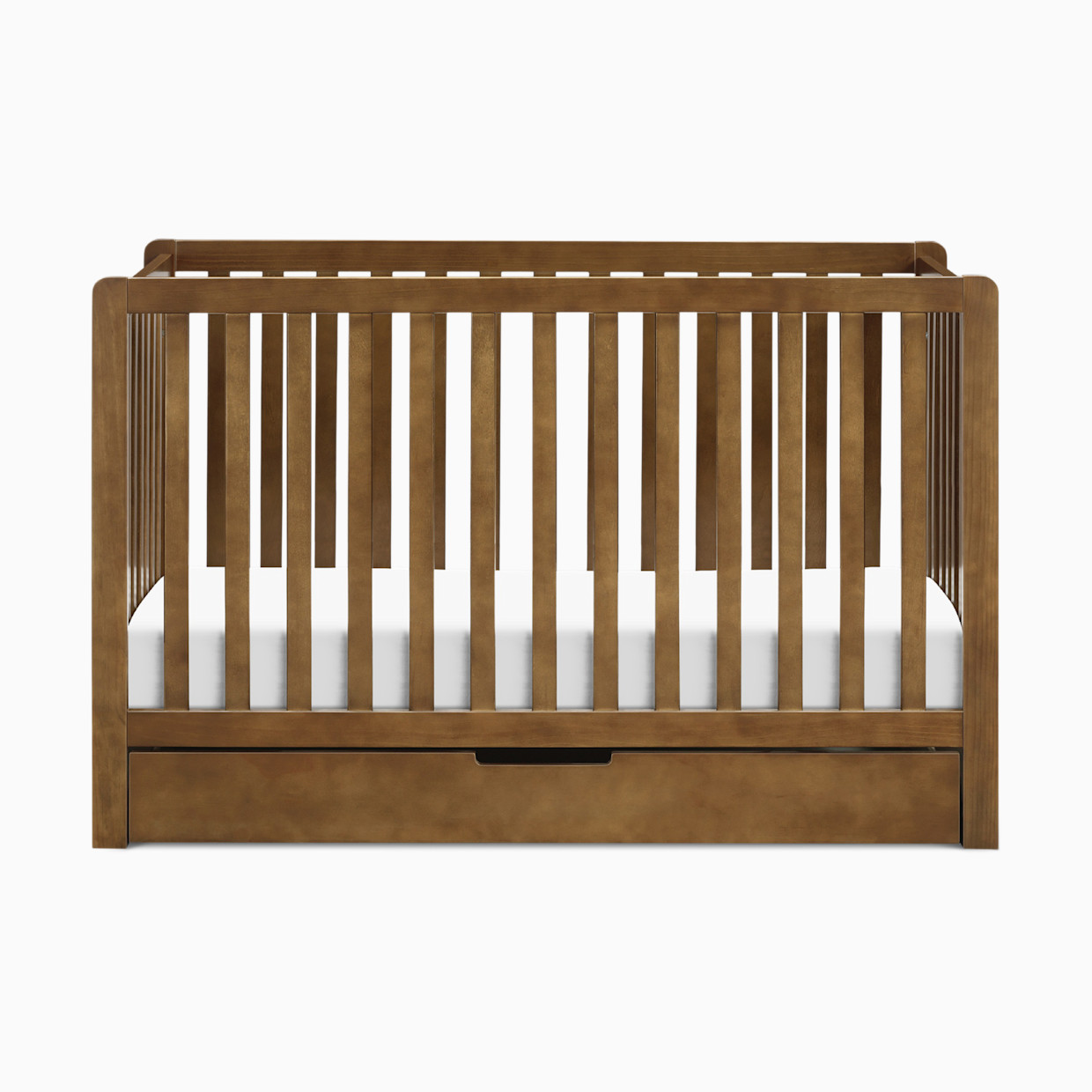 Carter's by daVinci Colby 4-in-1 Convertible Crib with Trundle Drawer - Walnut.