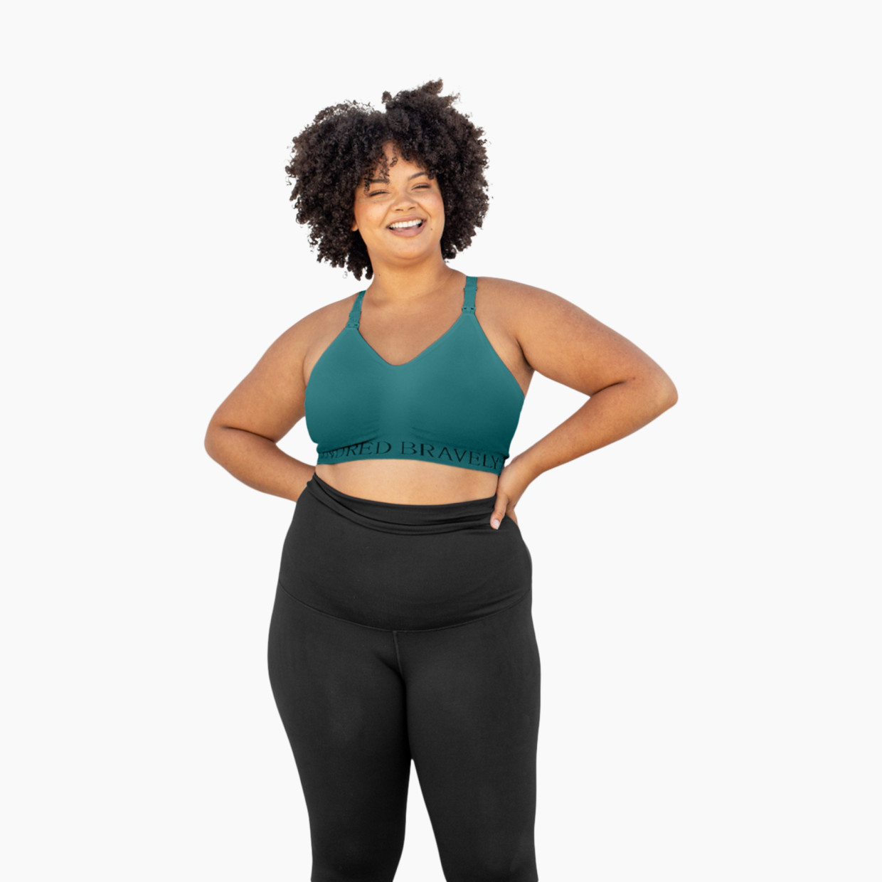 Kindred Bravely Sublime Hands-Free Pumping & Nursing Sports Bra - Teal, Xxl-Busty.