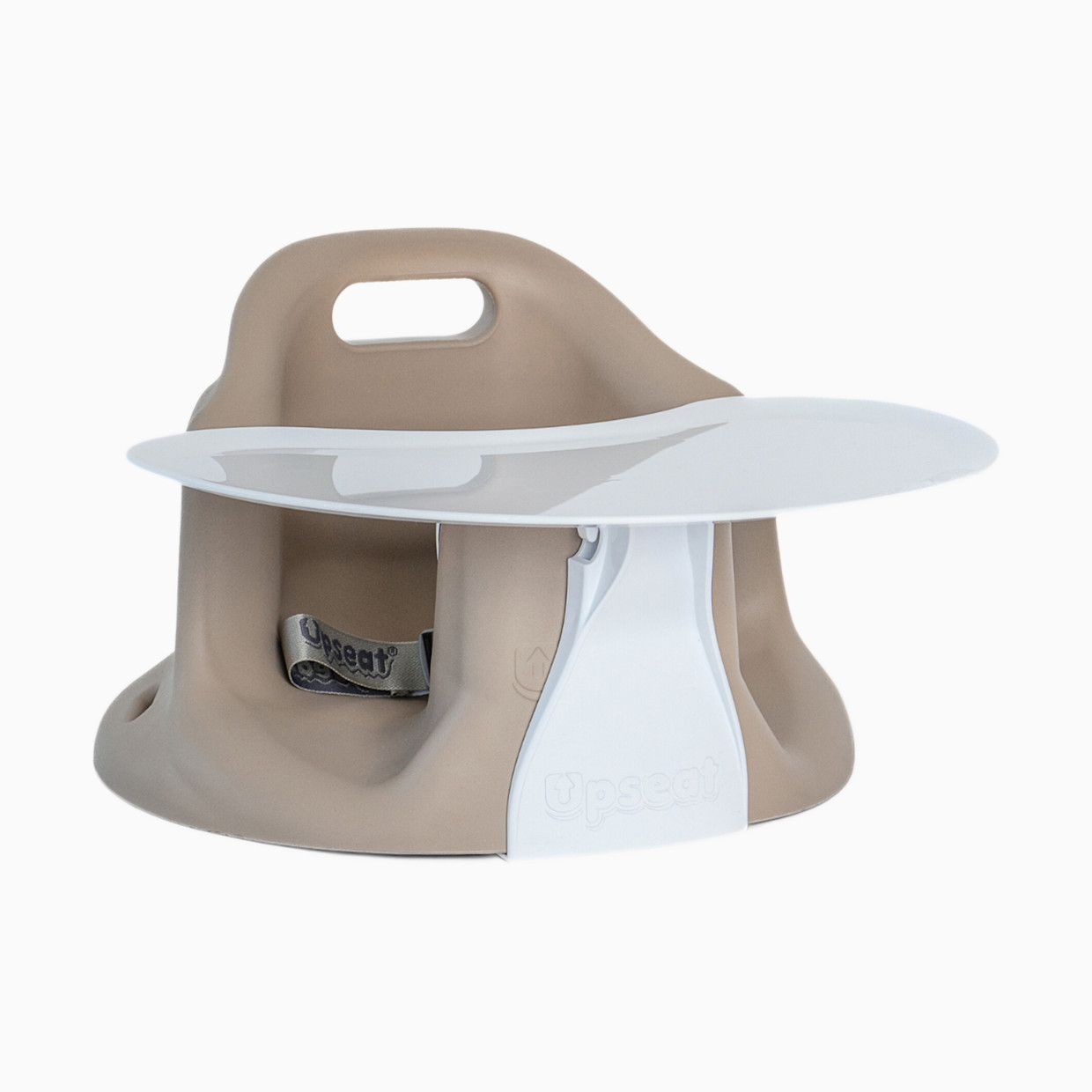 Upseat Baby Floor & Booster Seat with Tray - Taupe.