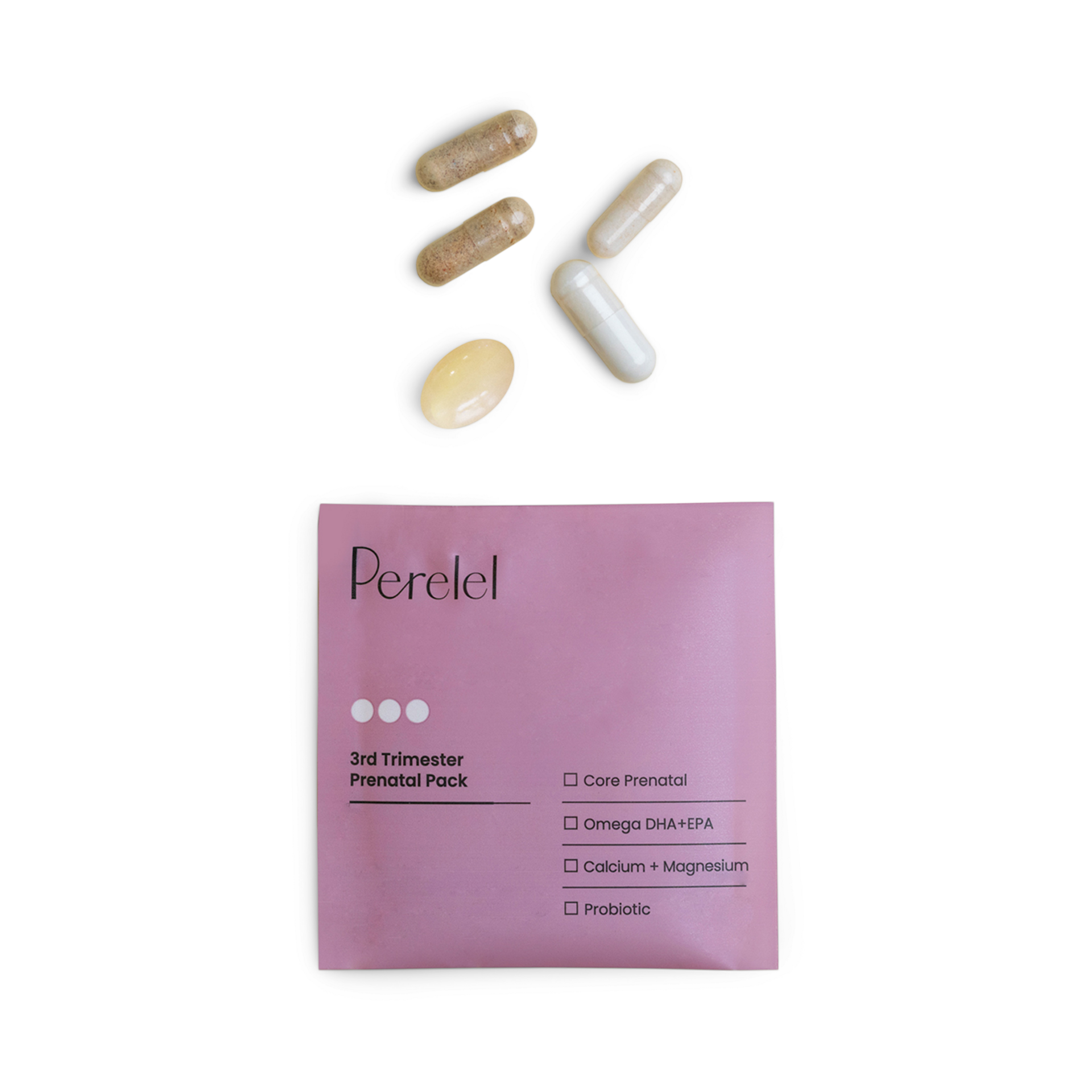 Perelel 3rd Trimester Pack - Prenatal Vitamins & Supplements.