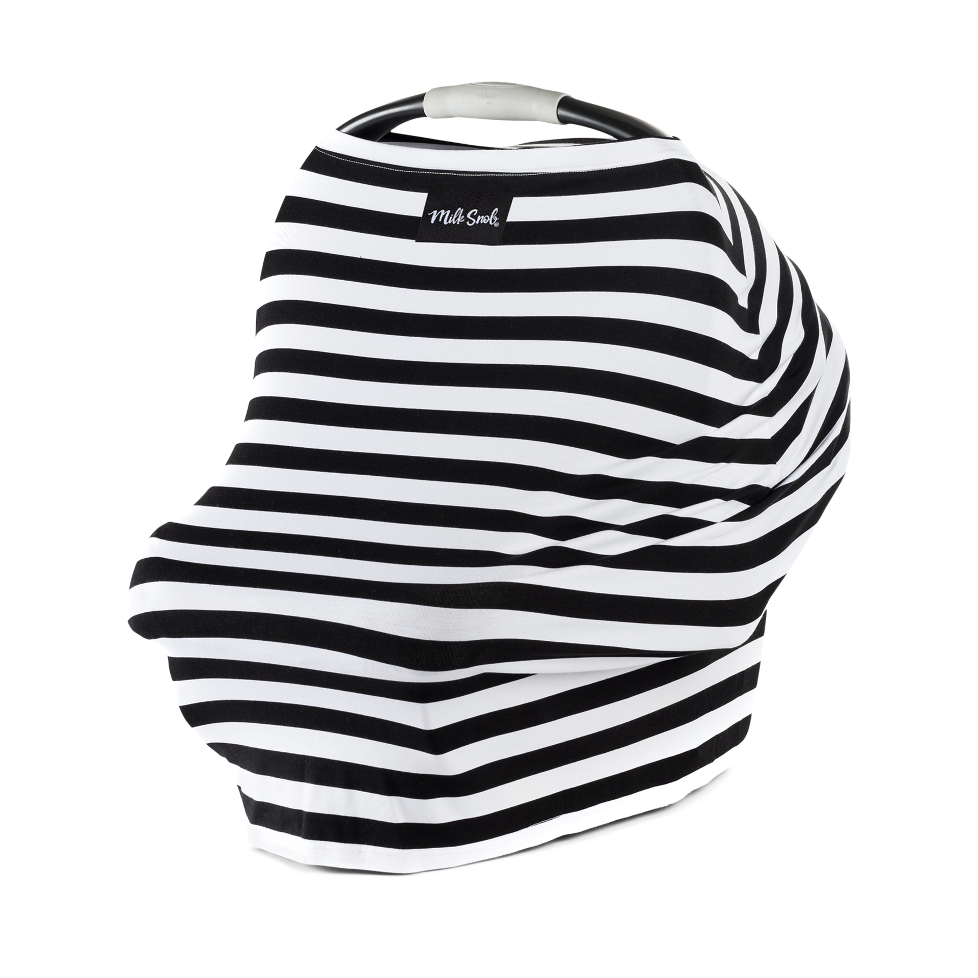 Milk Snob 5in1 Cover Black & White Signature Stripe Babylist Shop