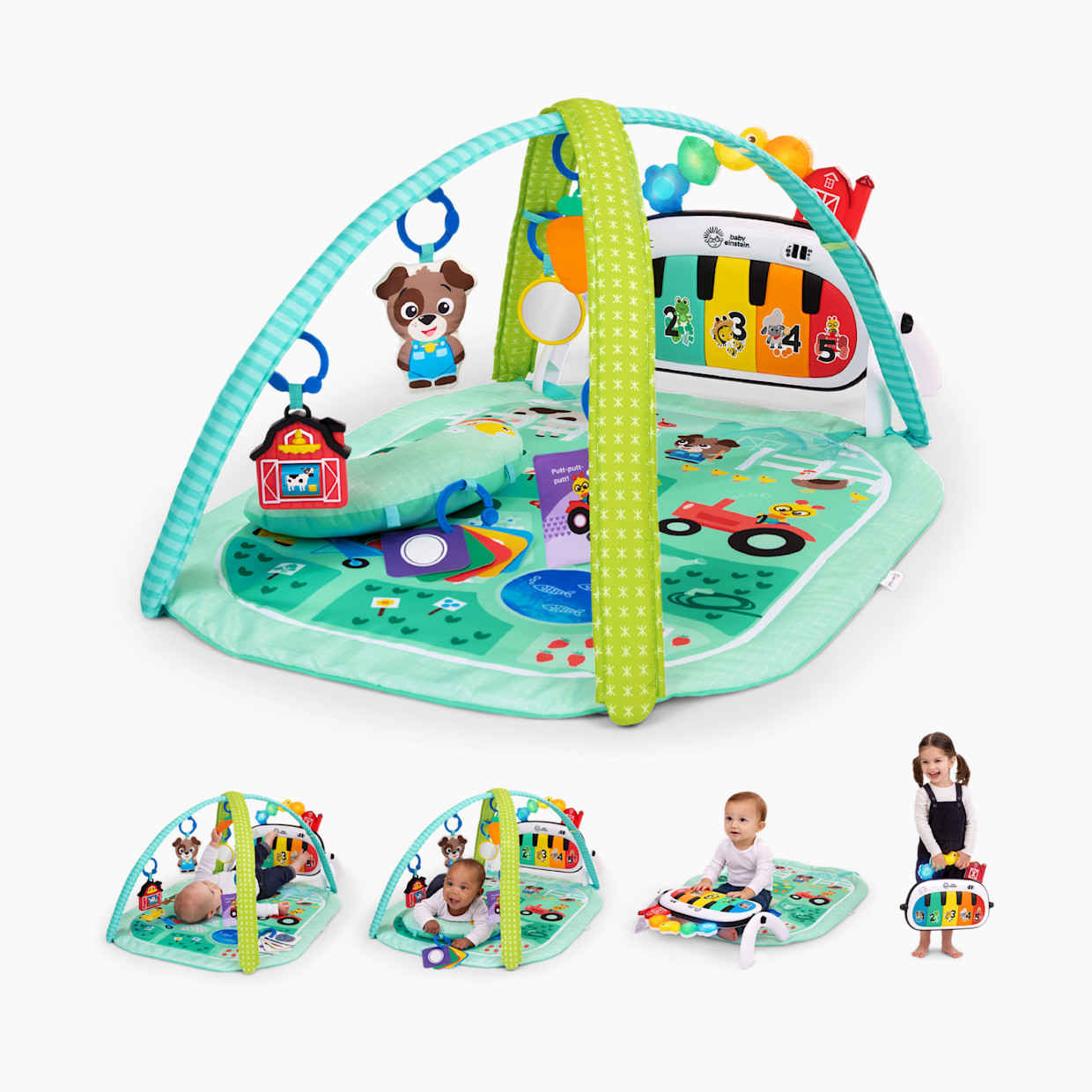 Baby Einstein 4-in-1 Kickin Tunes Music and Learning Play Gym - Meadow Music & Language.