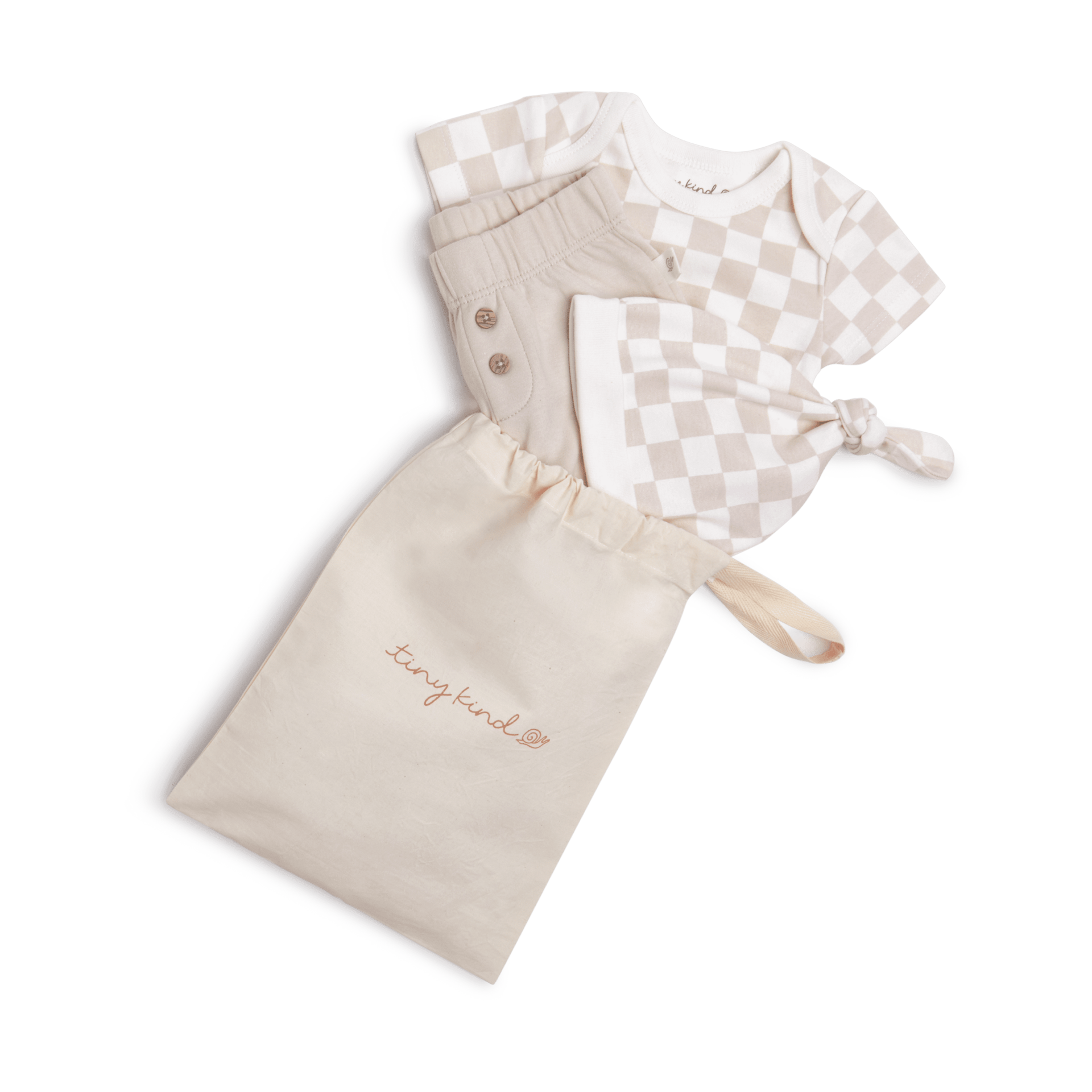 Tiny Kind 3 Piece Organic Outfit Set - Skate Check, 0-3 M.