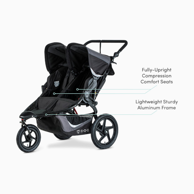 BOB Gear Revolution Flex 3.0 Duallie Double Jogging Stroller.