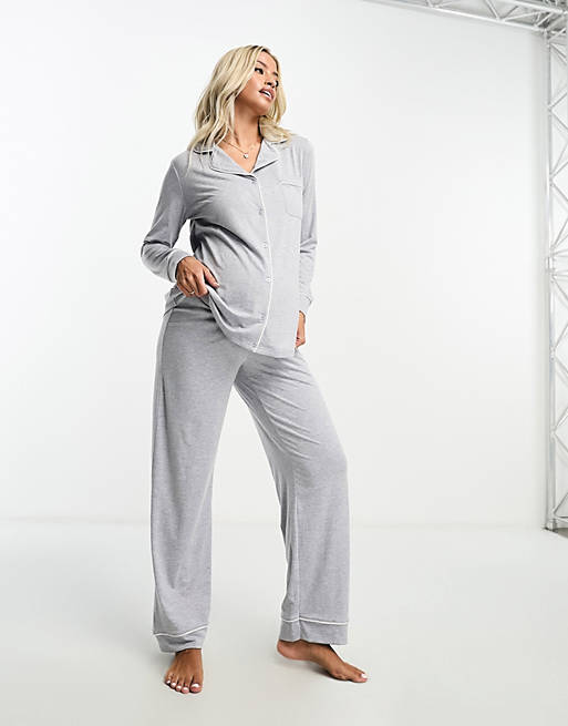 ASOS Soft Jersey Long-Sleeve Pajama Set.