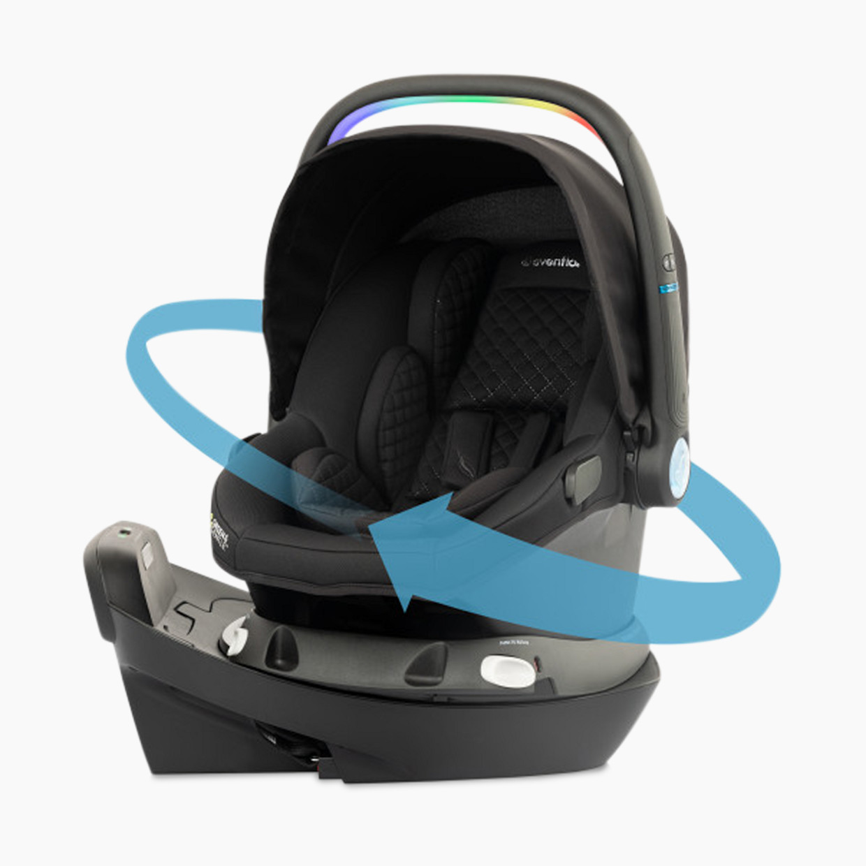 Evenflo Revolve180 LiteMax NXT Rotational Infant Car Seat with SensorySoothe - Jasper.