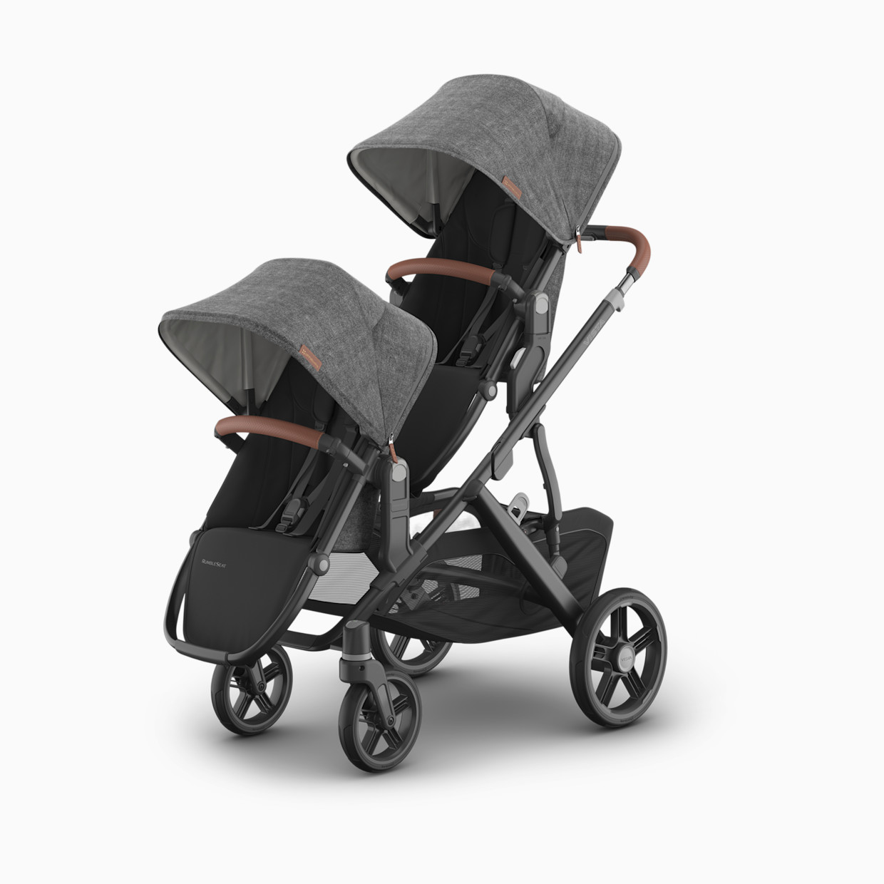 UPPAbaby Vista V3 Stroller, RumbleSeat V3 & Upper Adapters - Greyson.
