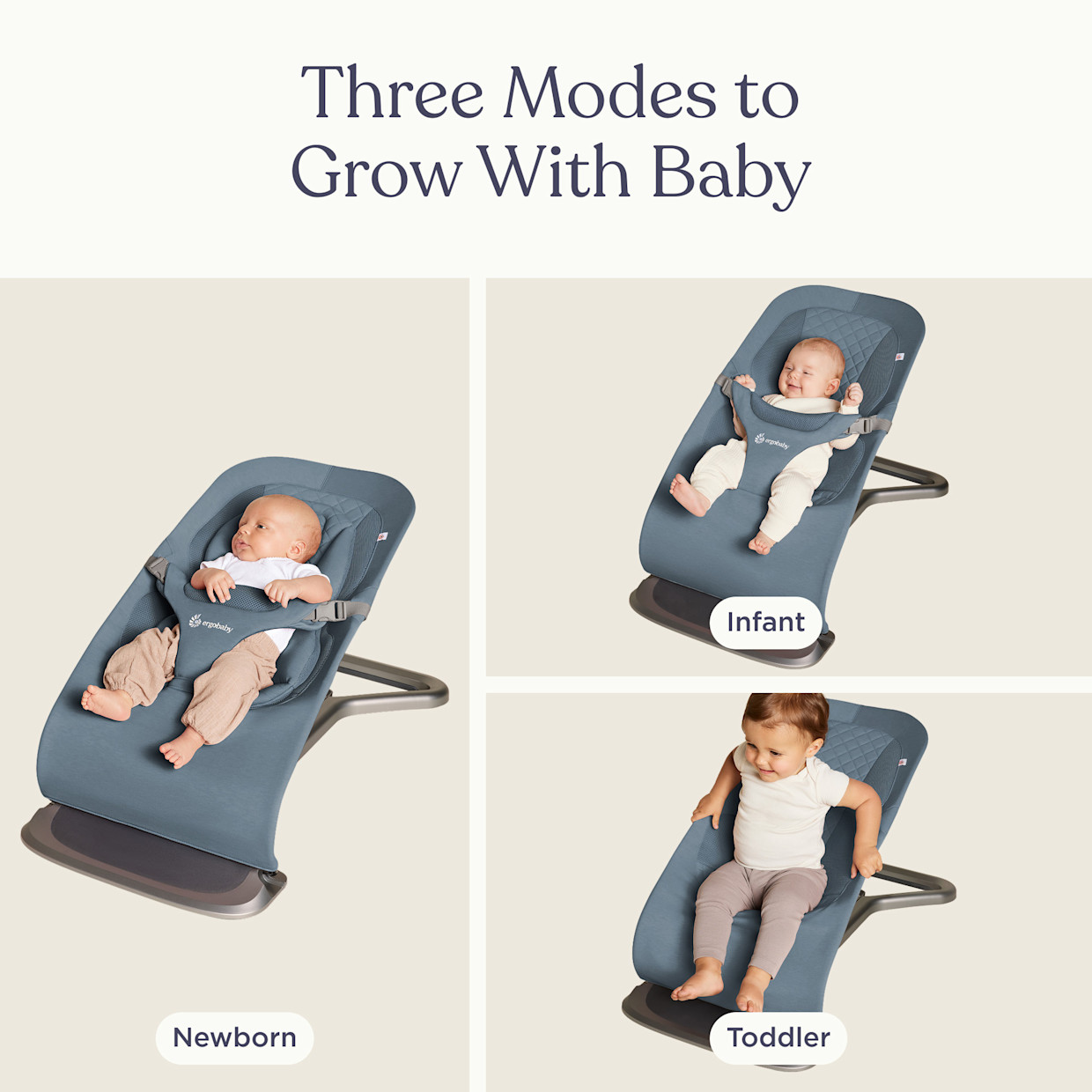 Ergobaby Evolve Bouncer - Midnight Blue.