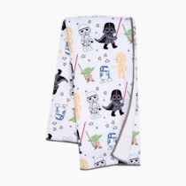 Lambs & Ivy Star Wars Classic Fleece Baby Blanket - Yoda/Darth Vader/R2-D2/C-3PO
