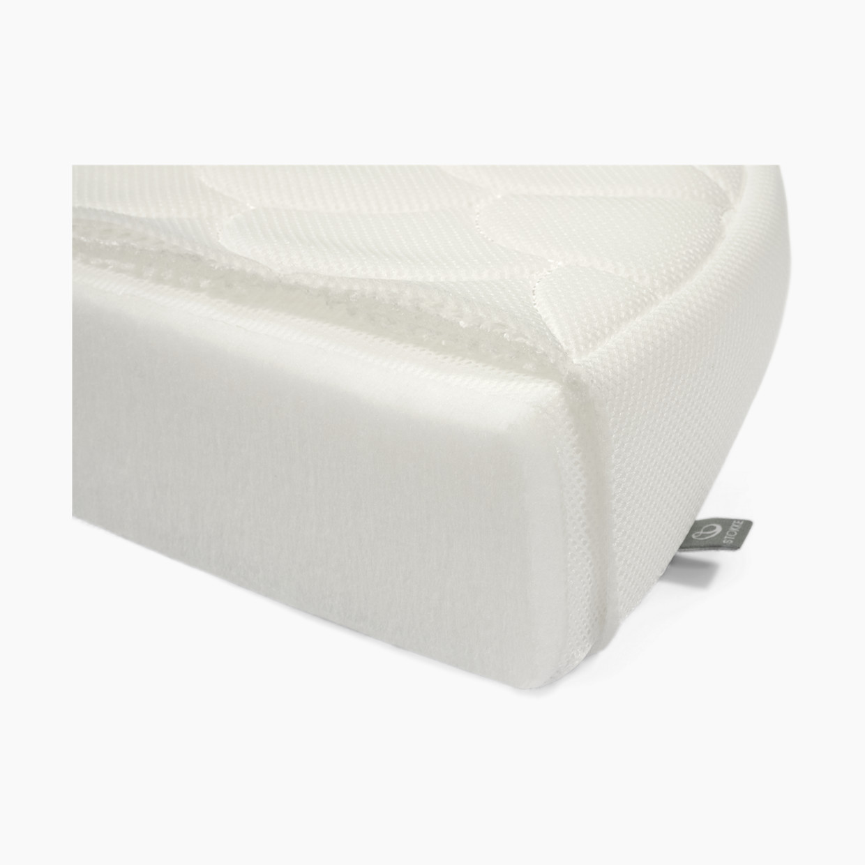 Stokke Sleepi3-in-1 Convertible Crib with Mattresses and Extension Kit - White/Warm Brown.