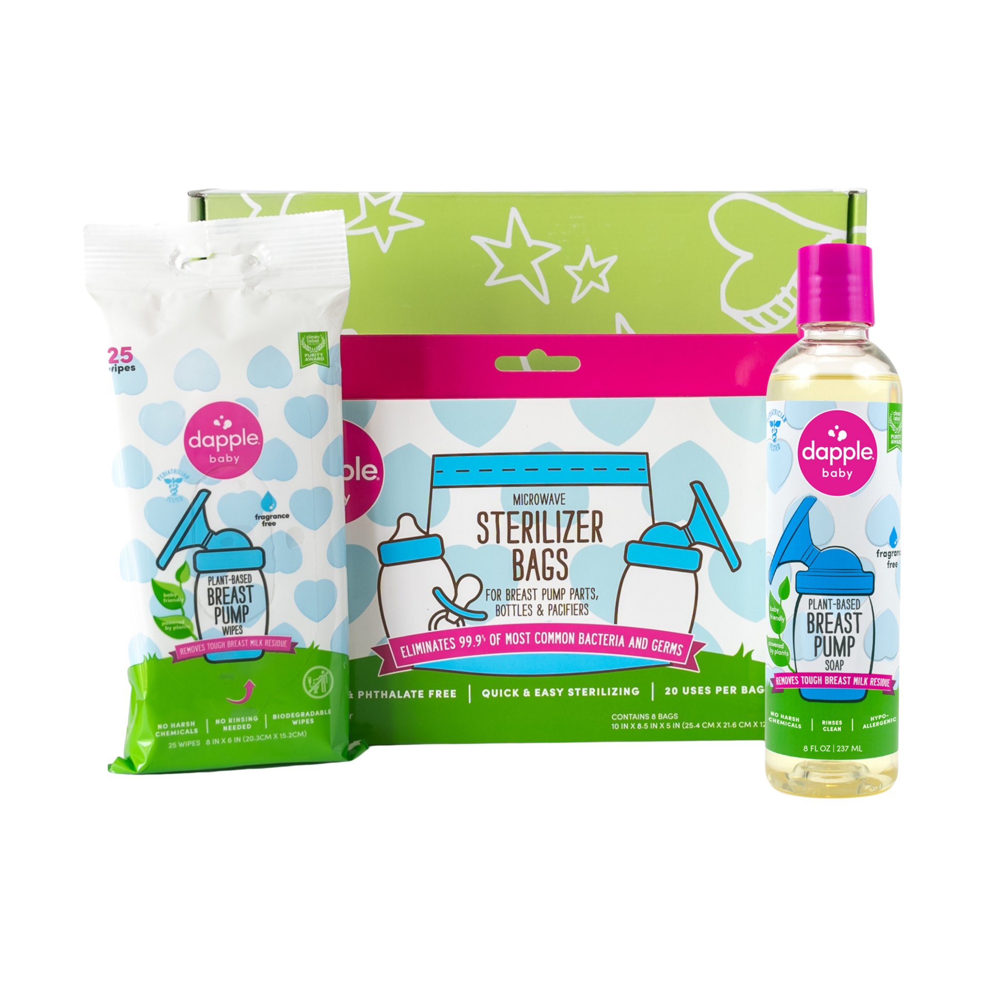 Dapple Breast Pump Cleaning Essentials Gift Set.