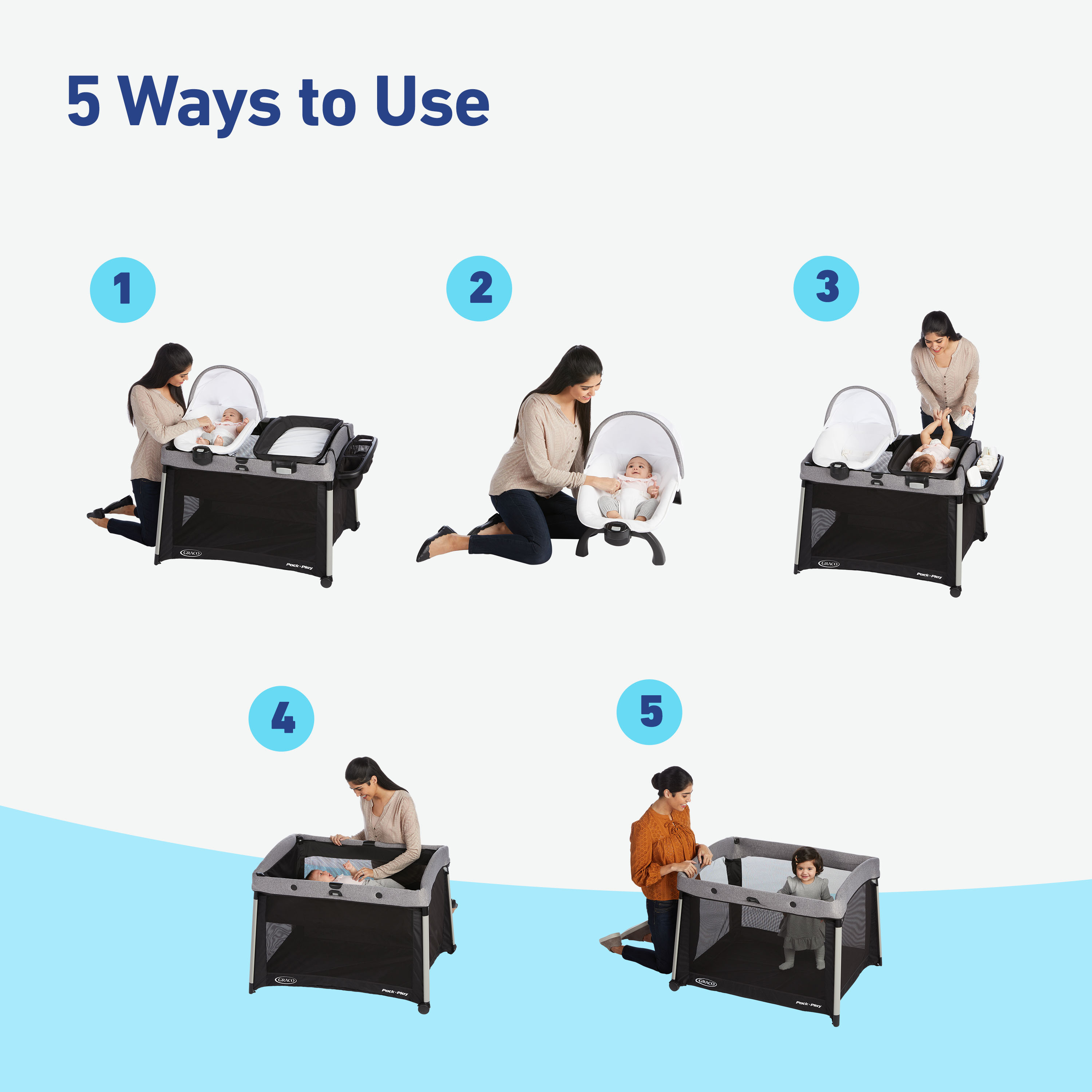 Graco Pack 'n Play FoldLite Playard Modern Cottage Collection Babylist Shop