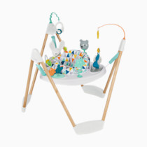 Evenflo Exersaucer Woodland Wonder Baby Activity Center - 13+ Colorful Activities with Full 360-Degree Spin and Enhanced Springs for Bouncing Fun