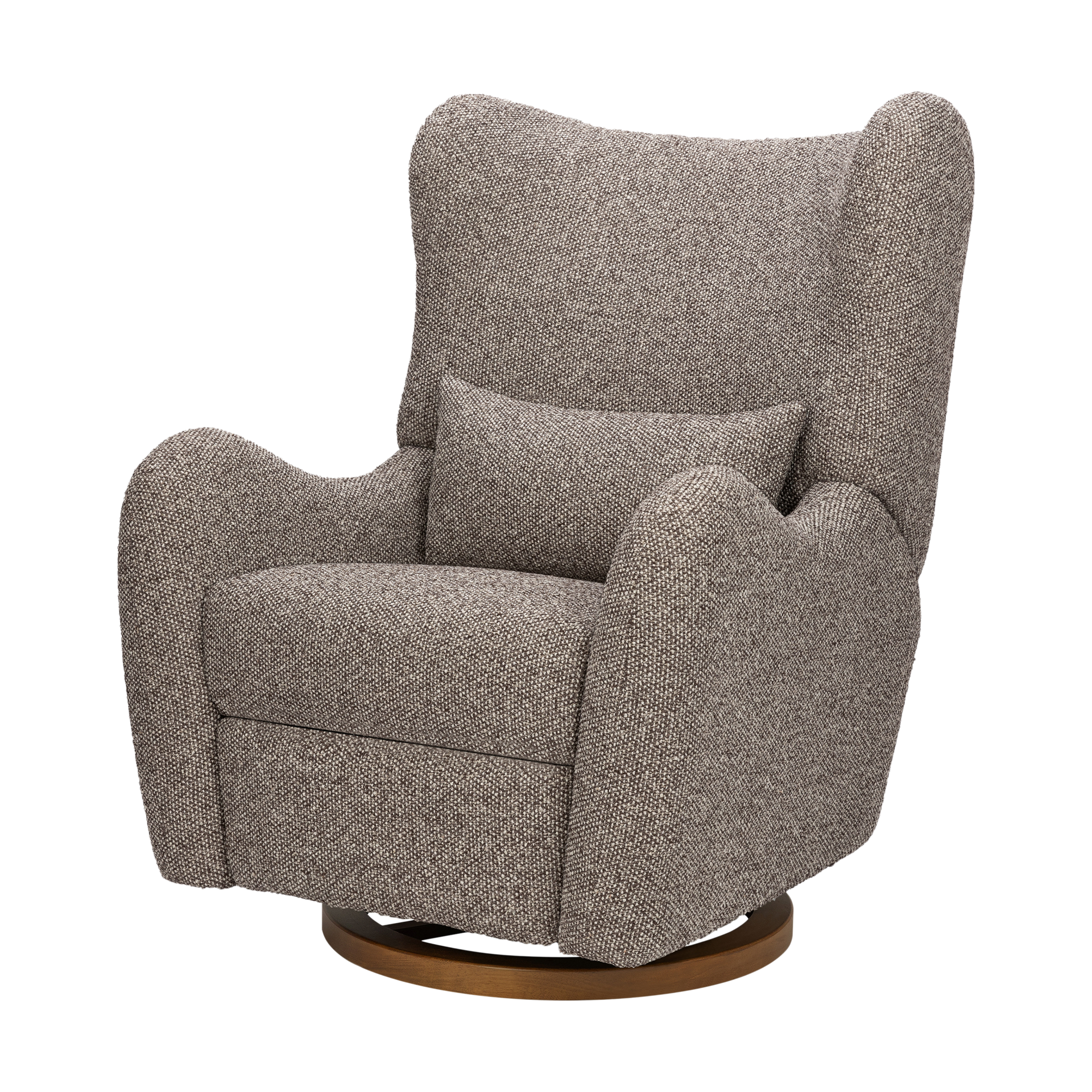 babyletto Westham Electronic Recliner and Glider by Nate Berkus - Performance Earth Slub Weave With Toffee Base.
