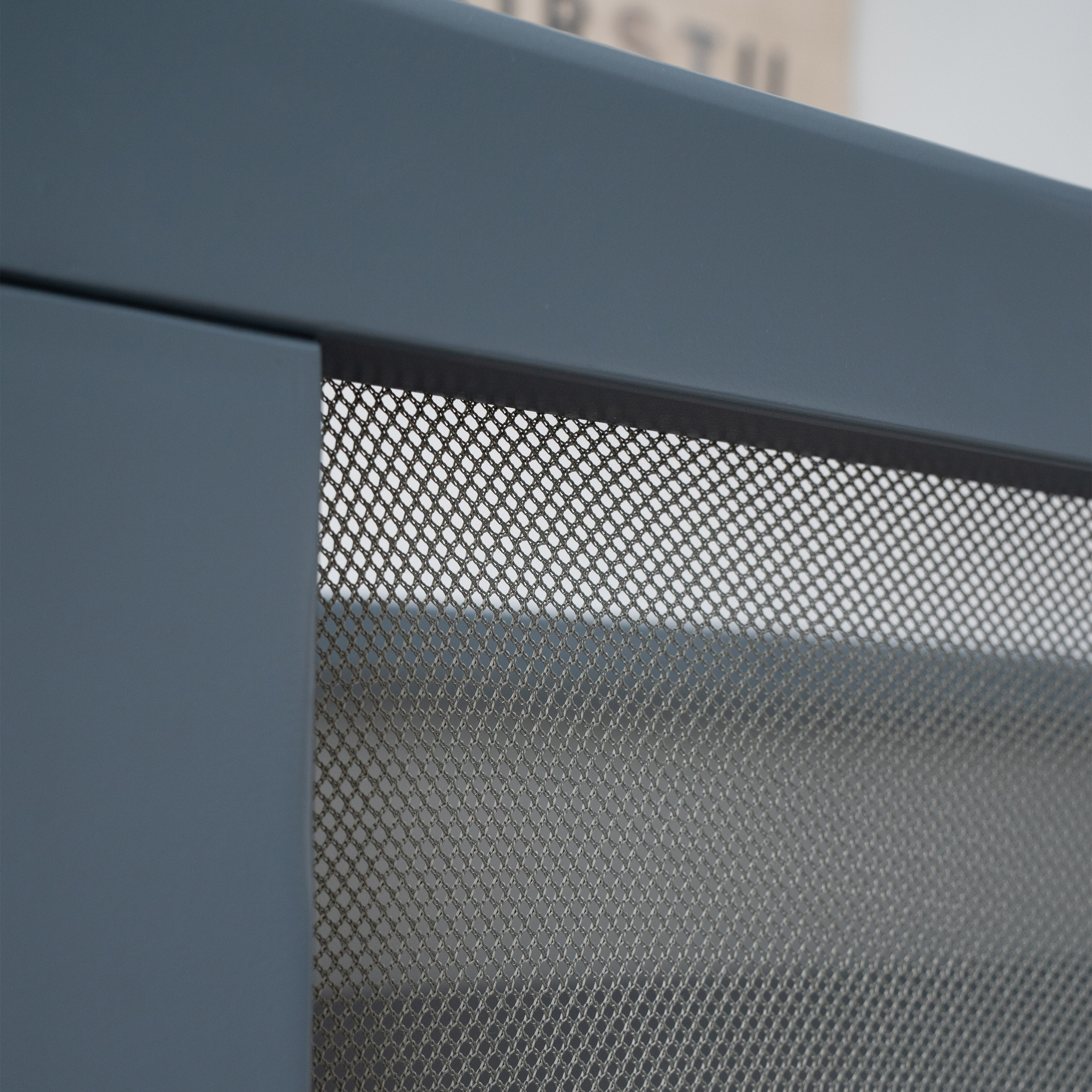 Halo 3-in-1 Breathable Mesh Convertible Crib with Conversion Kit - Slate Blue.