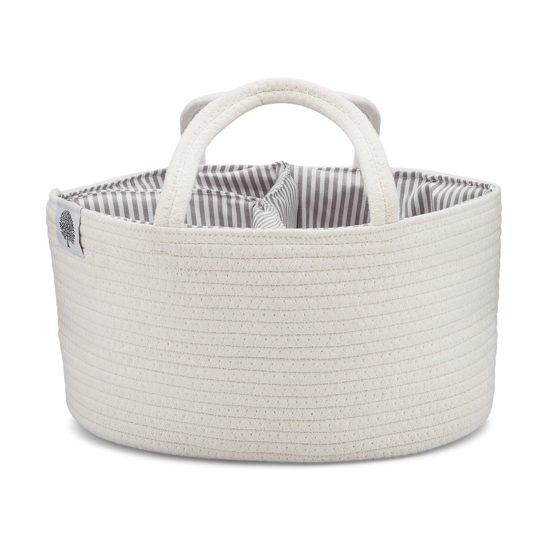 Parker Baby Co. Rope Diaper Caddy.