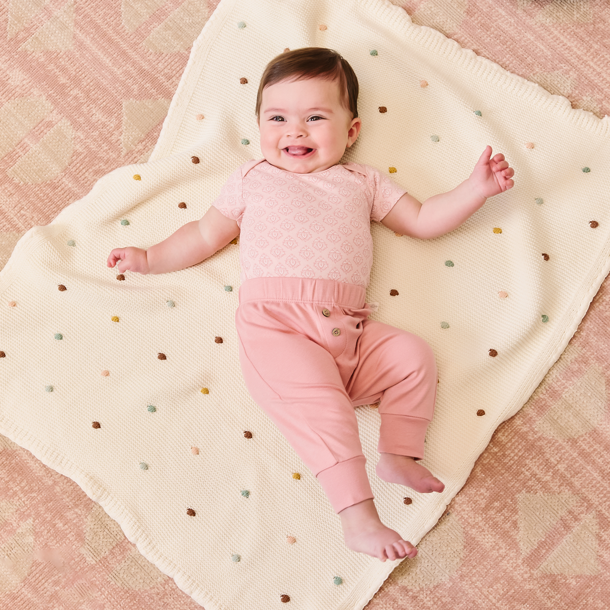 Tiny Kind 3 Pack Assorted Organic Cotton Bodysuits.