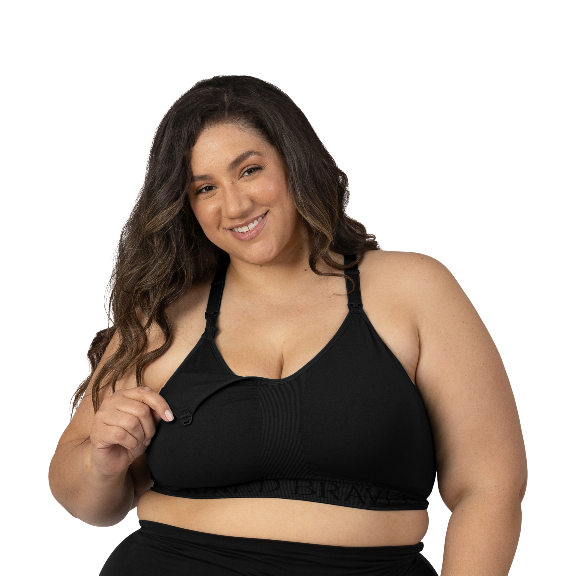 Kindred Bravely Sublime Hands-Free Pumping & Nursing Sports Bra - Black, 2 X Busty.