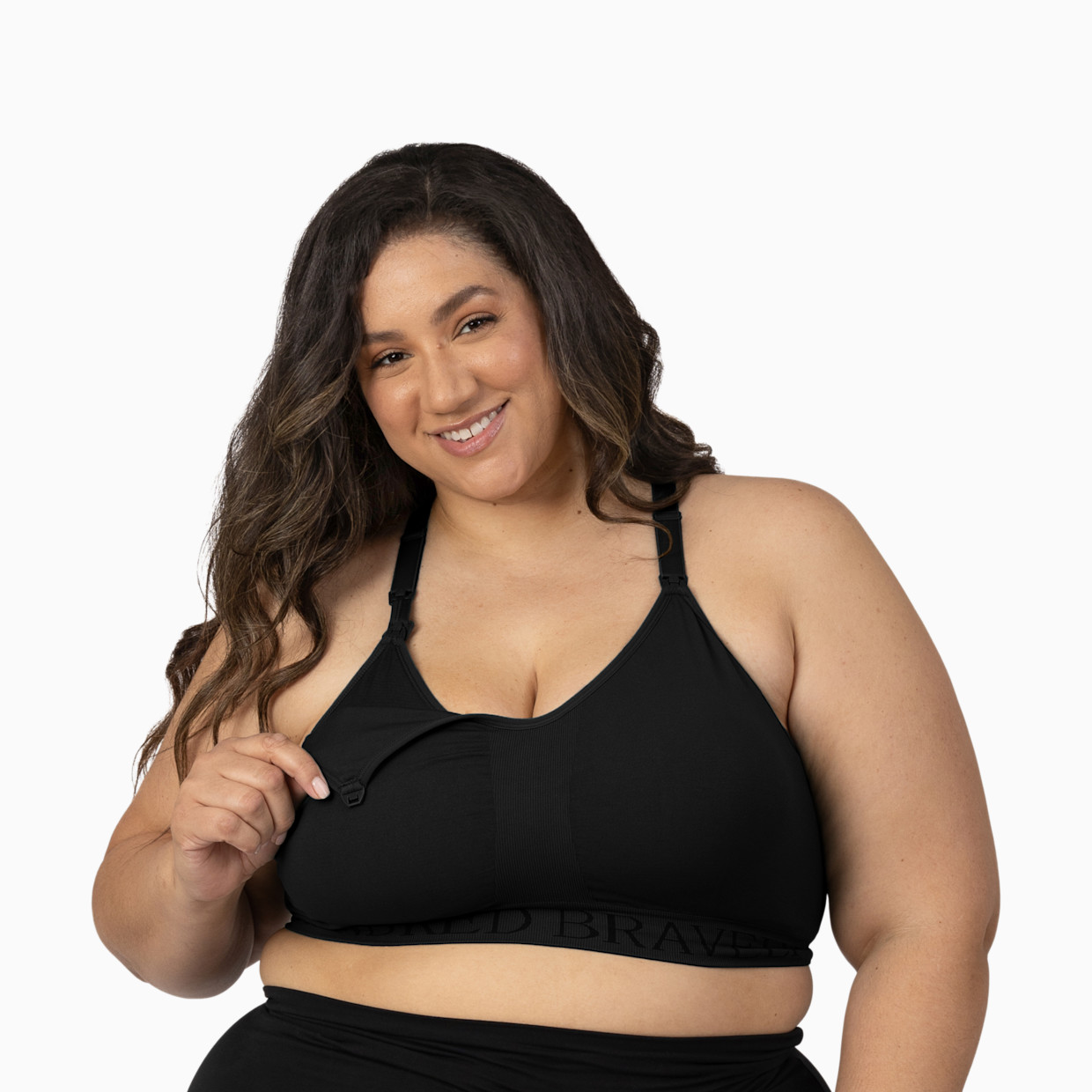 Kindred Bravely Sublime Hands-Free Pumping & Nursing Sports Bra - Black, 2 X Busty.