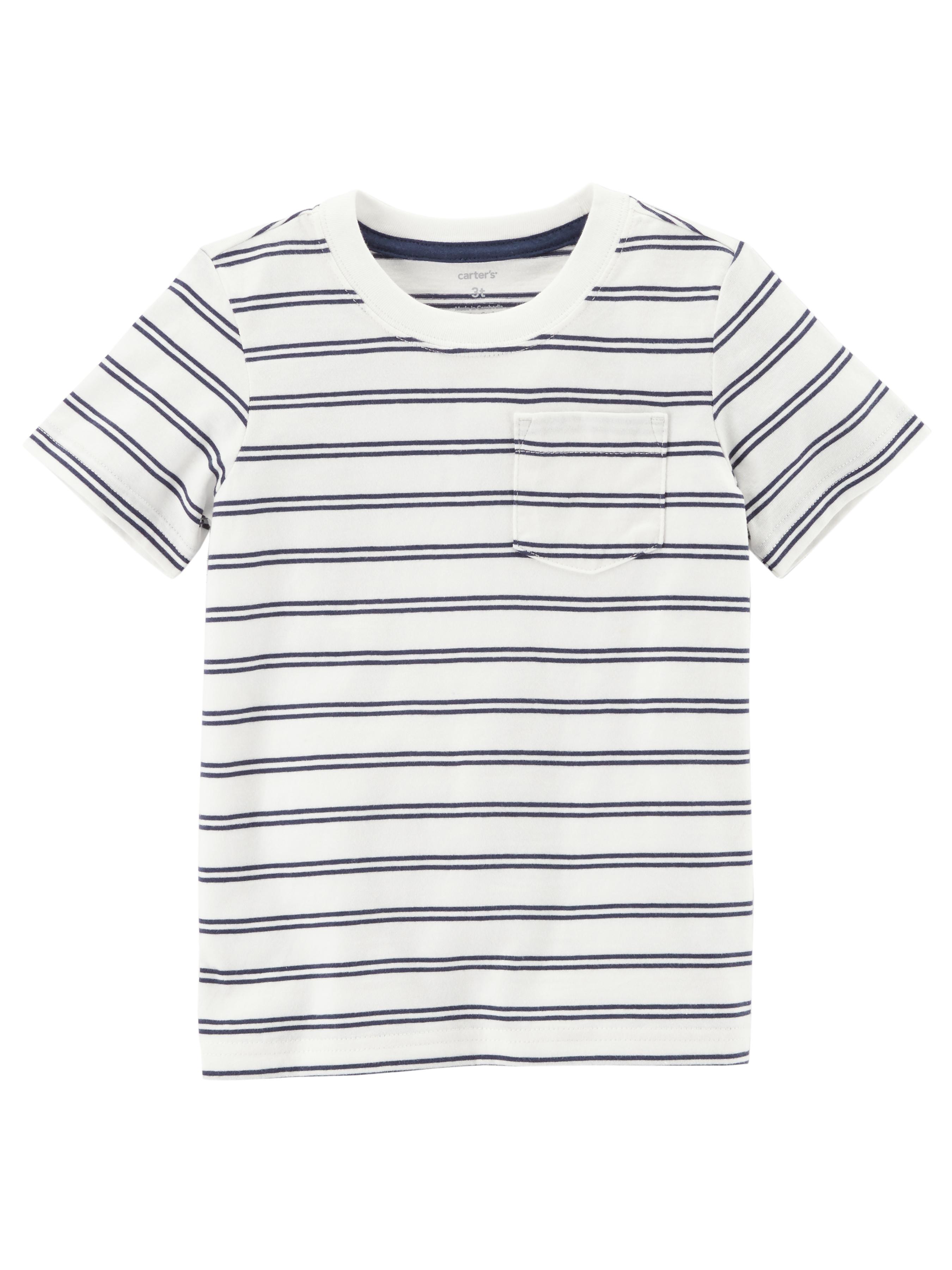 Striped Pocket Tee (9m) - $8.00.