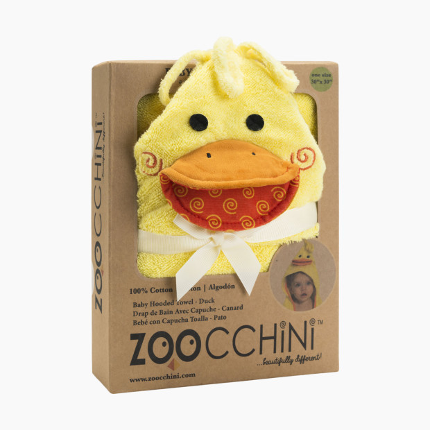 ZOOCCHINI Hooded Towel - Duck, 0-24 Months.