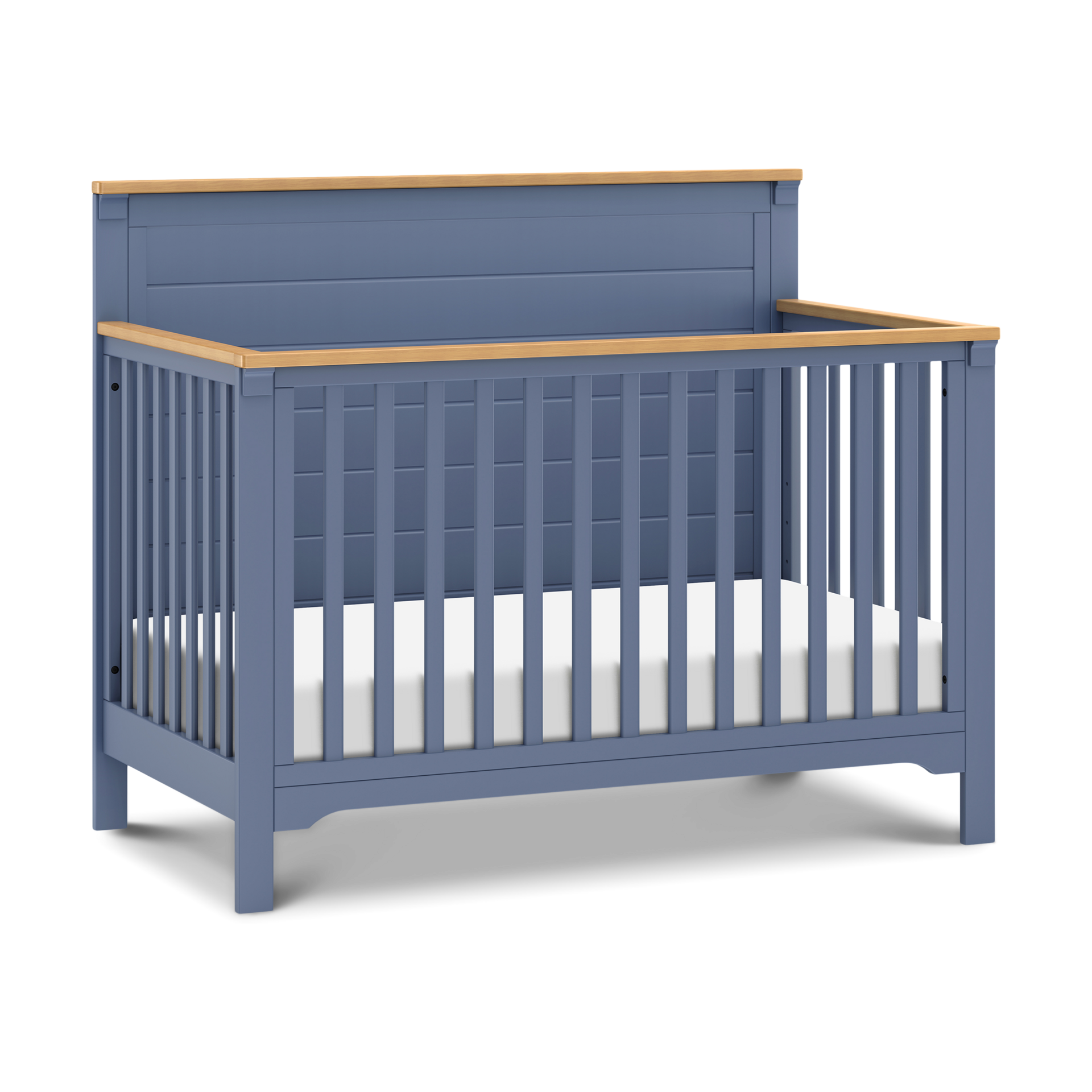 daVinci Shea 4-in-1 Convertible Crib - Cove Blue/Honey.