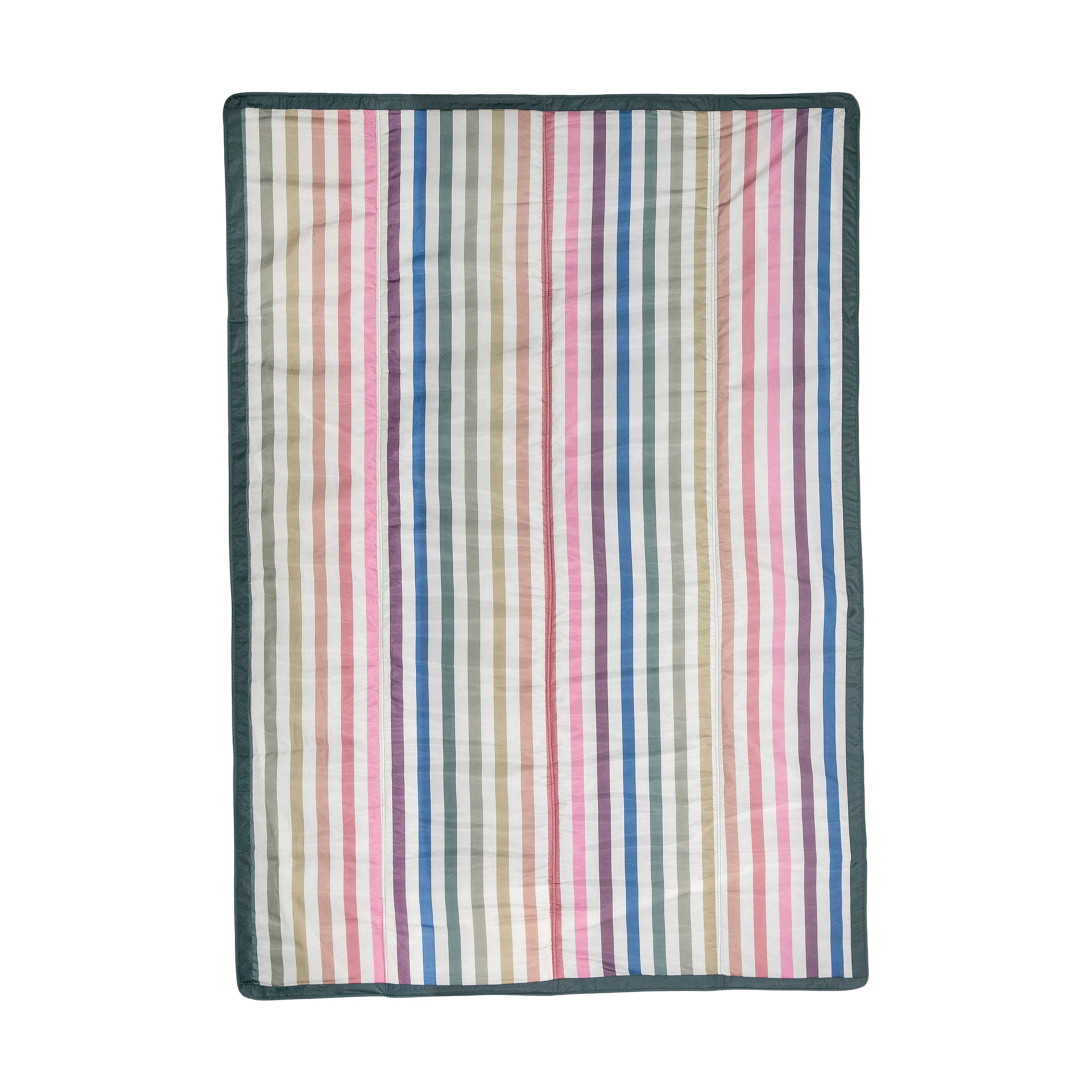 Little Unicorn Outdoor Blanket - Chroma Rugby Stripe, 5 X 7 Ft.