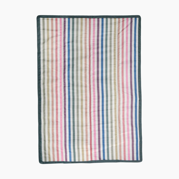 Little Unicorn Outdoor Blanket - Chroma Rugby Stripe, 5 X 7 Ft.