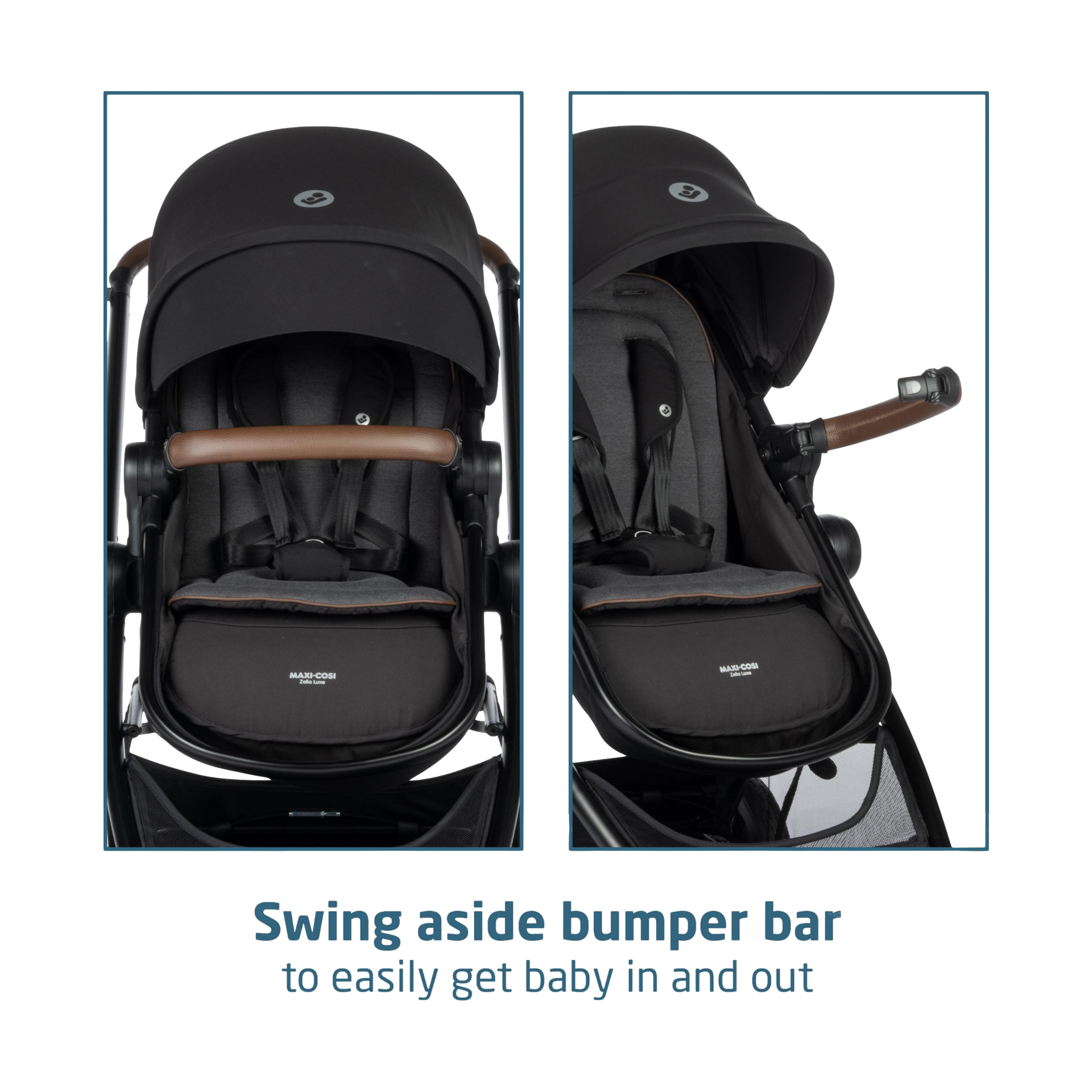 Maxi-Cosi Zelia 2 Luxe 5-in-1 Modular Travel System - New Hope Black.