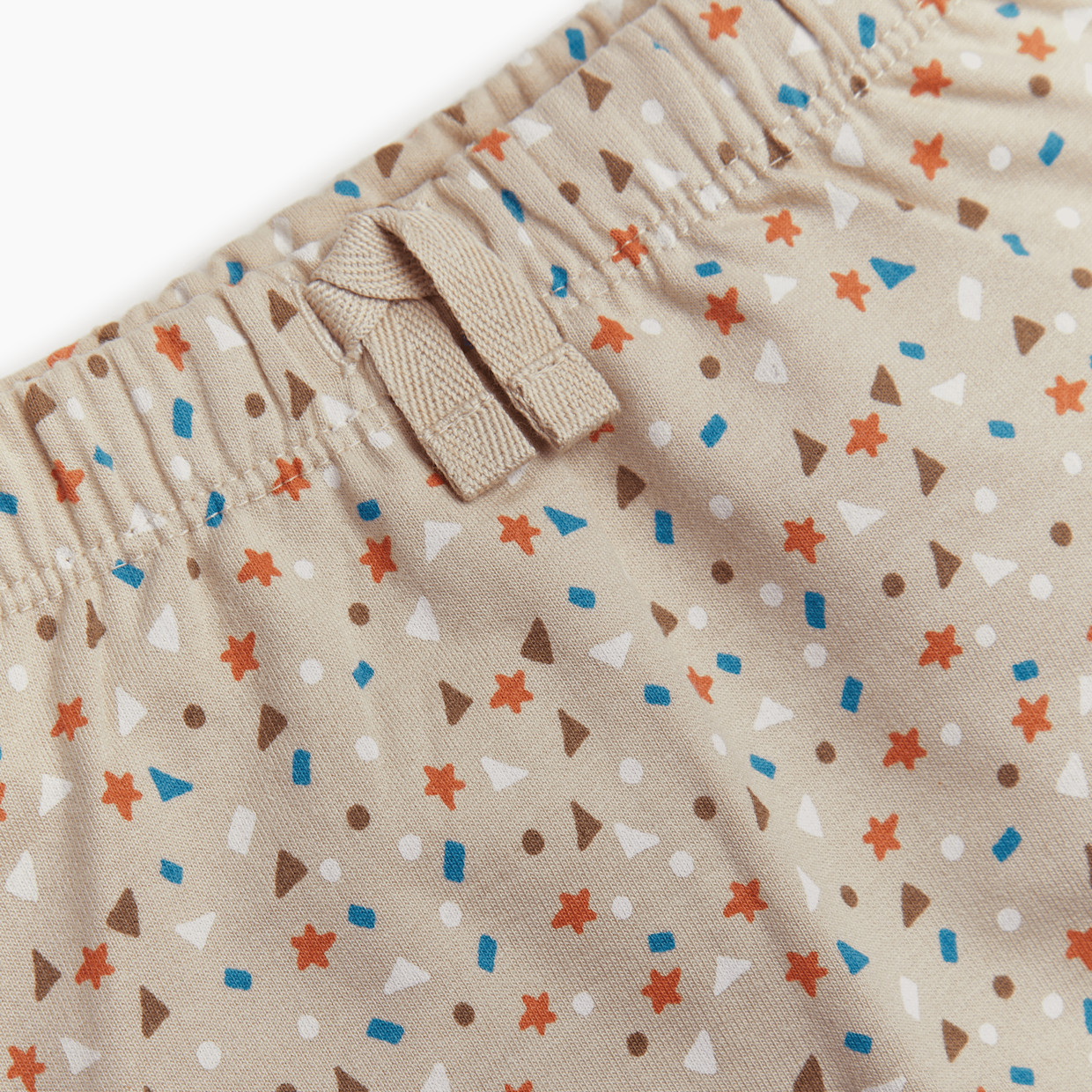 Tiny Kind The 2-Piece Printed French Terry Set - Star Terrazzo, 3-6 M.