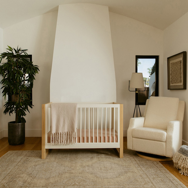 Namesake Nantucket 3-in-1 Convertible Crib with Toddler Bed Conversion Kit.