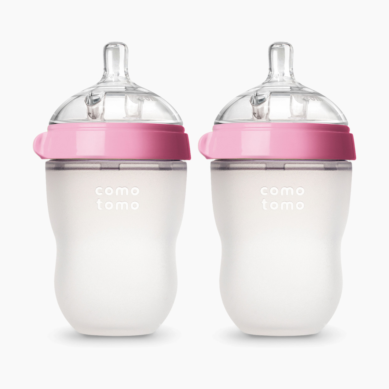 Comotomo Natural Feel Silicone Baby Bottles - Pink, 8 Oz, 2.