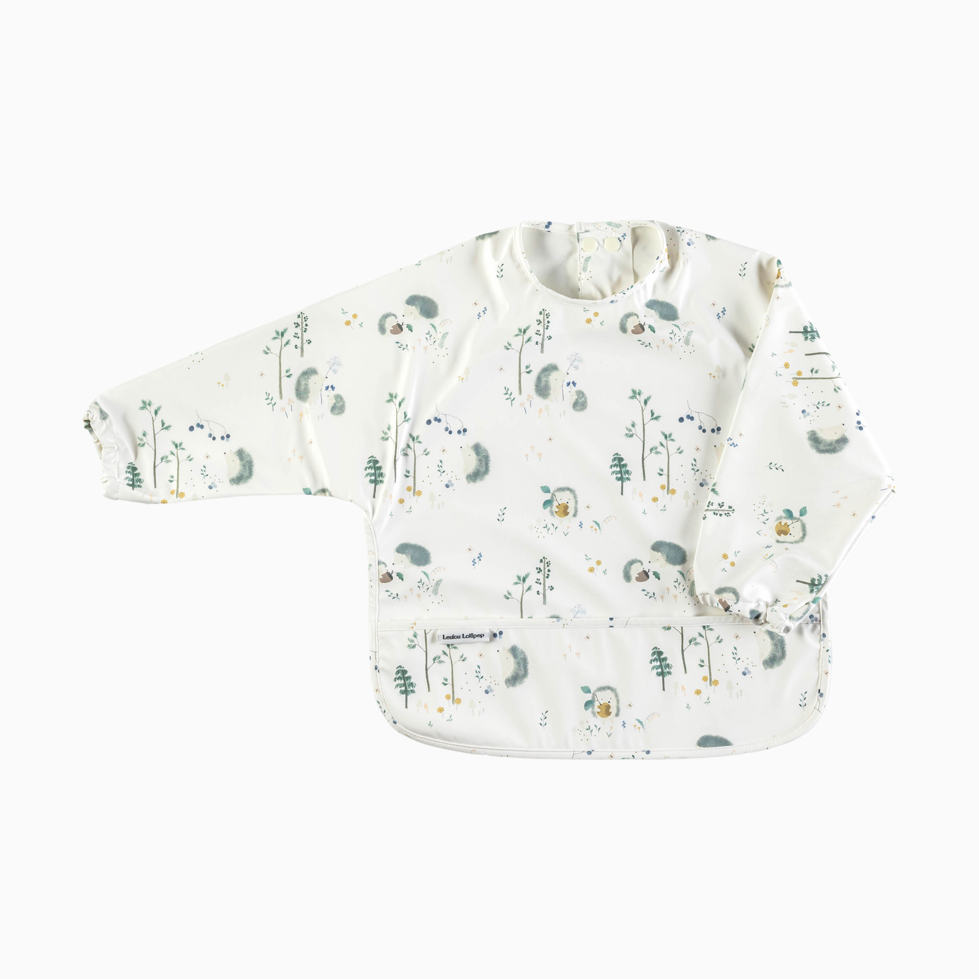 Loulou Lollipop Long Sleeve Waterproof Smock Bib - French